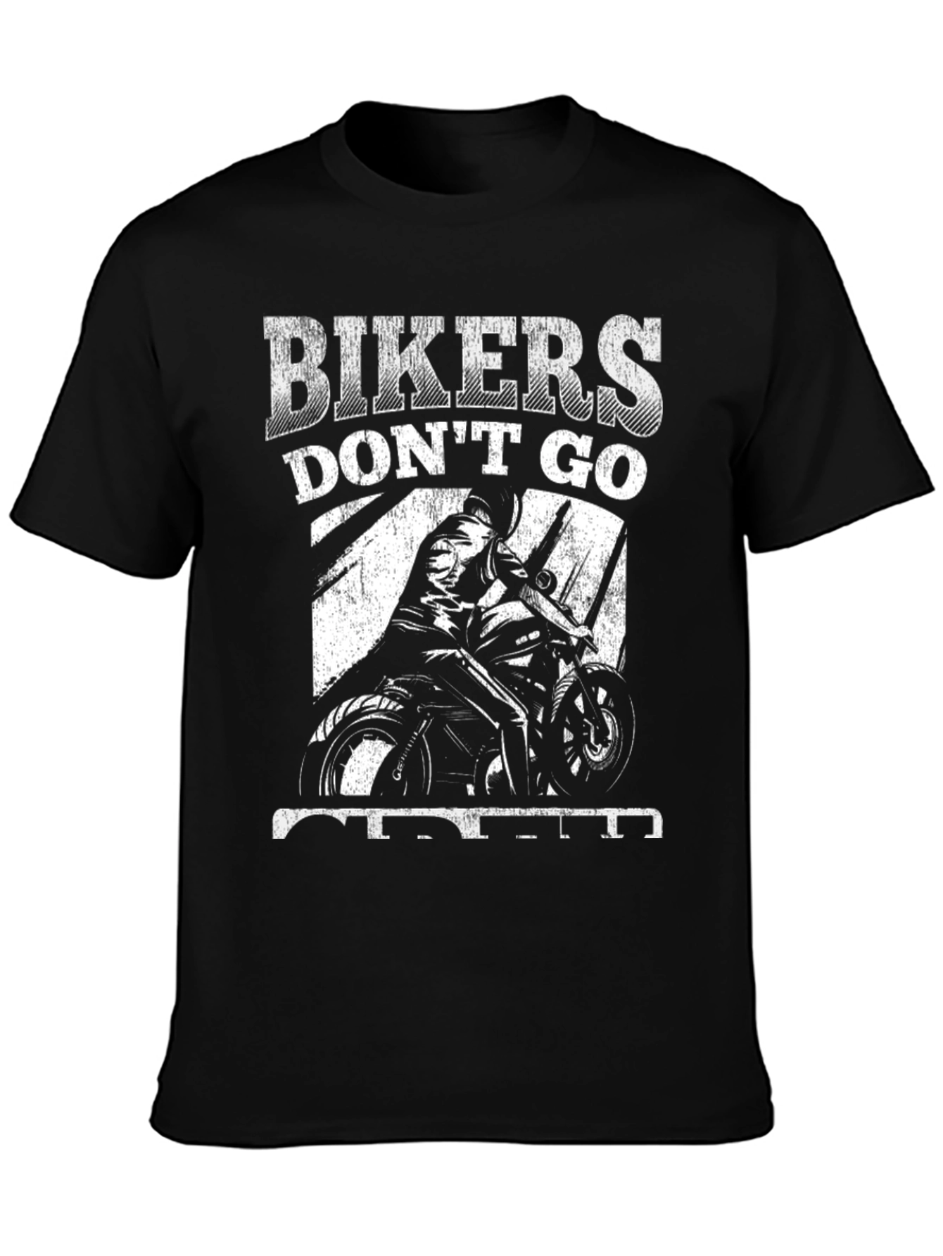 Black Bikers Don't Go Creed T-Shirt view 3