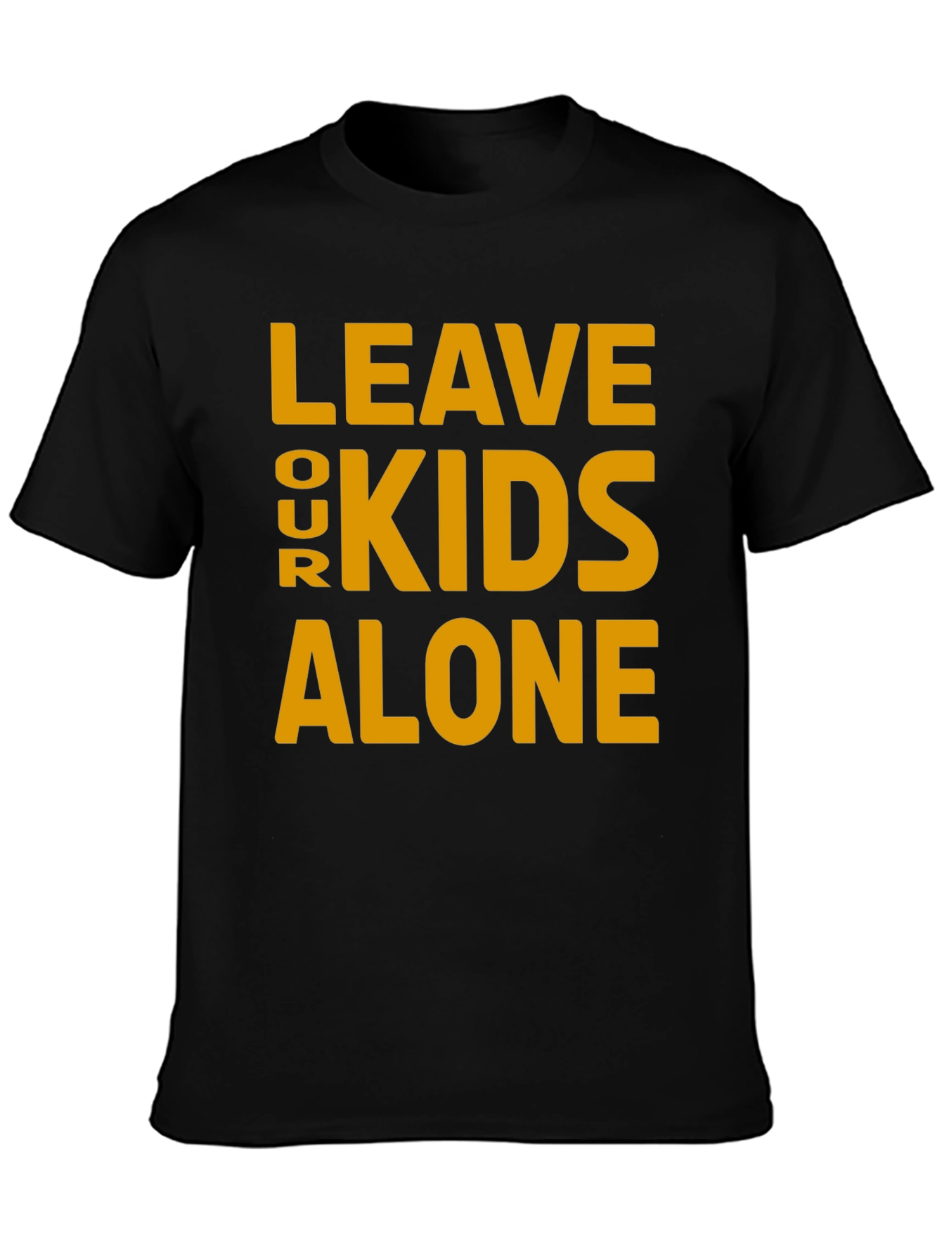 Black Leave Our Kids Alone Graphic Tee view 3