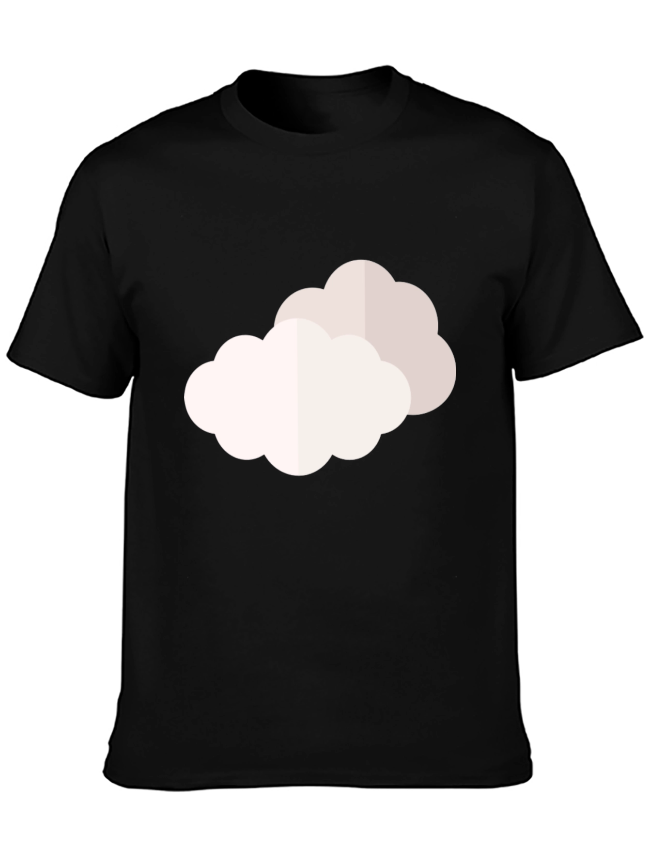 Black Cloud Graphic Black T-Shirt - Relaxed Fit view 3