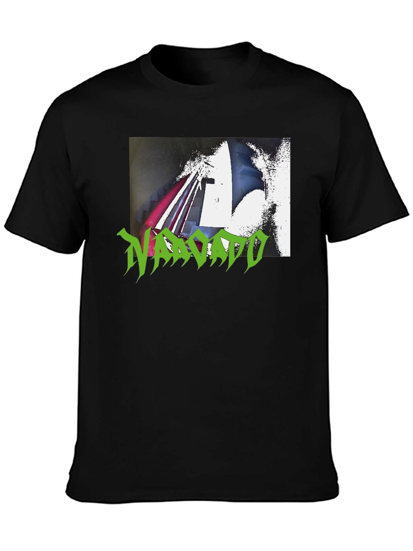Black Navajo Green Graphic Tee view 3