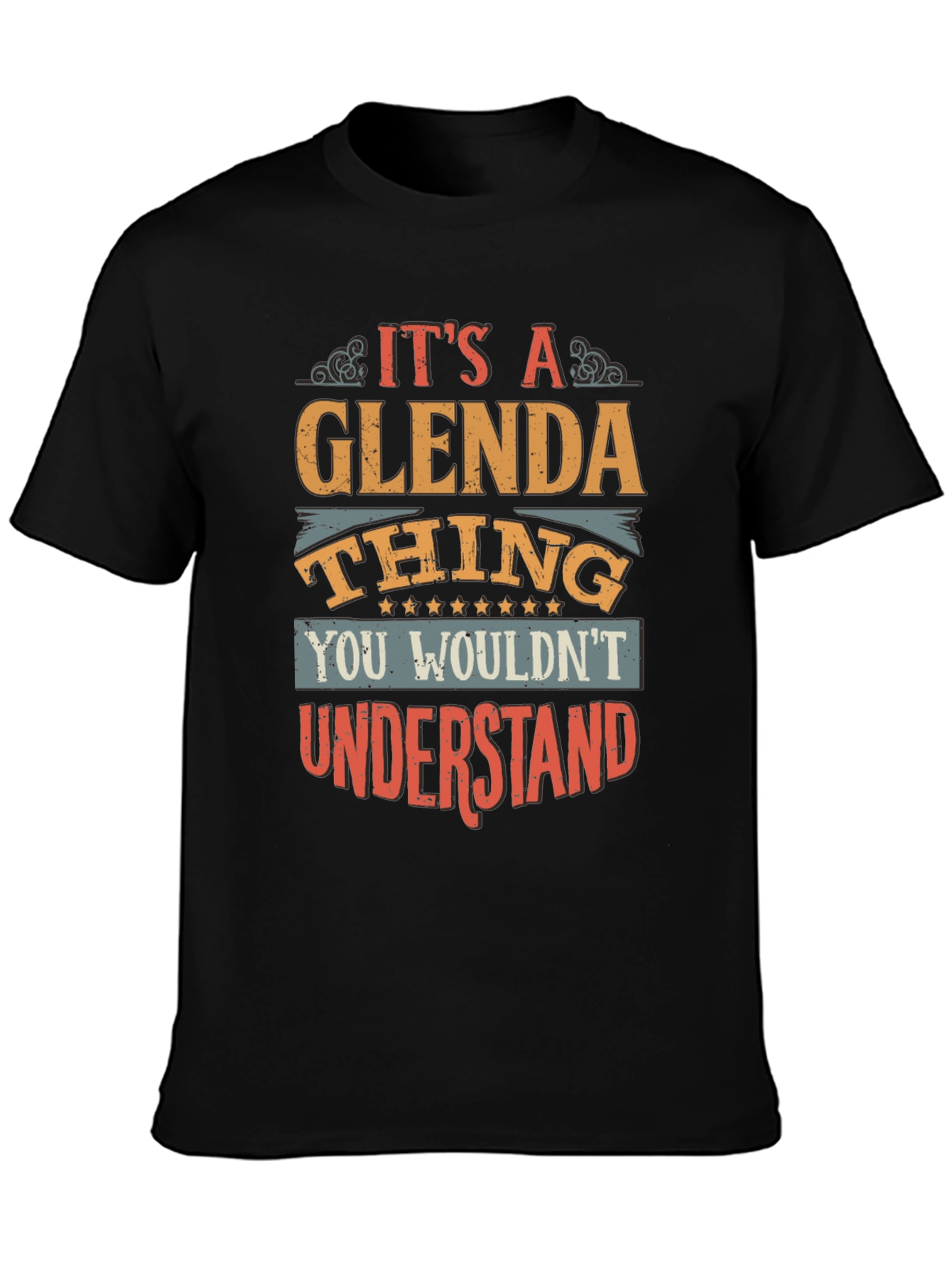 Black It's a Glenda Thing T-Shirt view 3