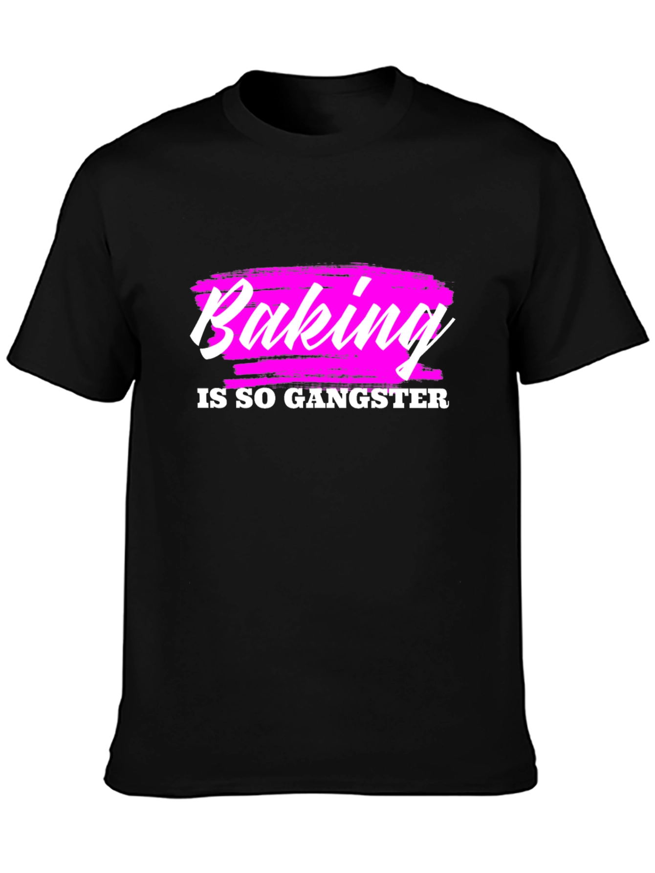 Black Baking is so Gangster Graphic T-Shirt view 3