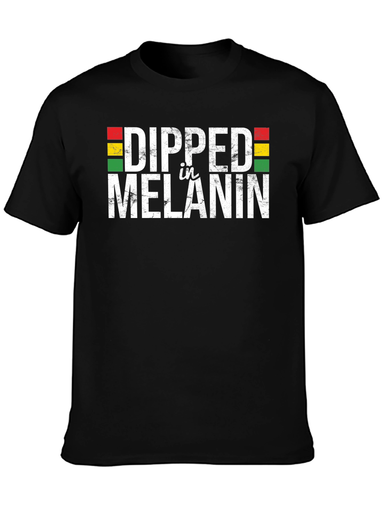 Black Dipped in Melanin Graphic T-Shirt - Black Pride view 3