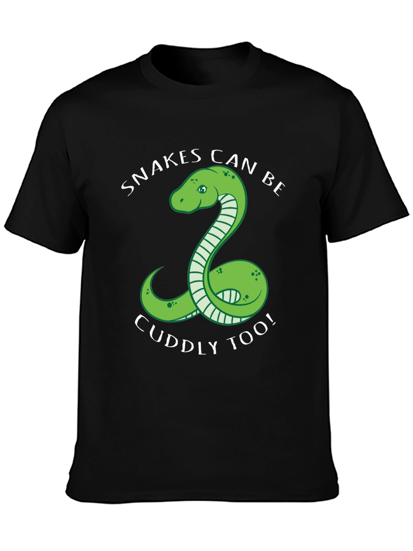 Black Snakes Can Be Cuddly Too T-Shirt view 3