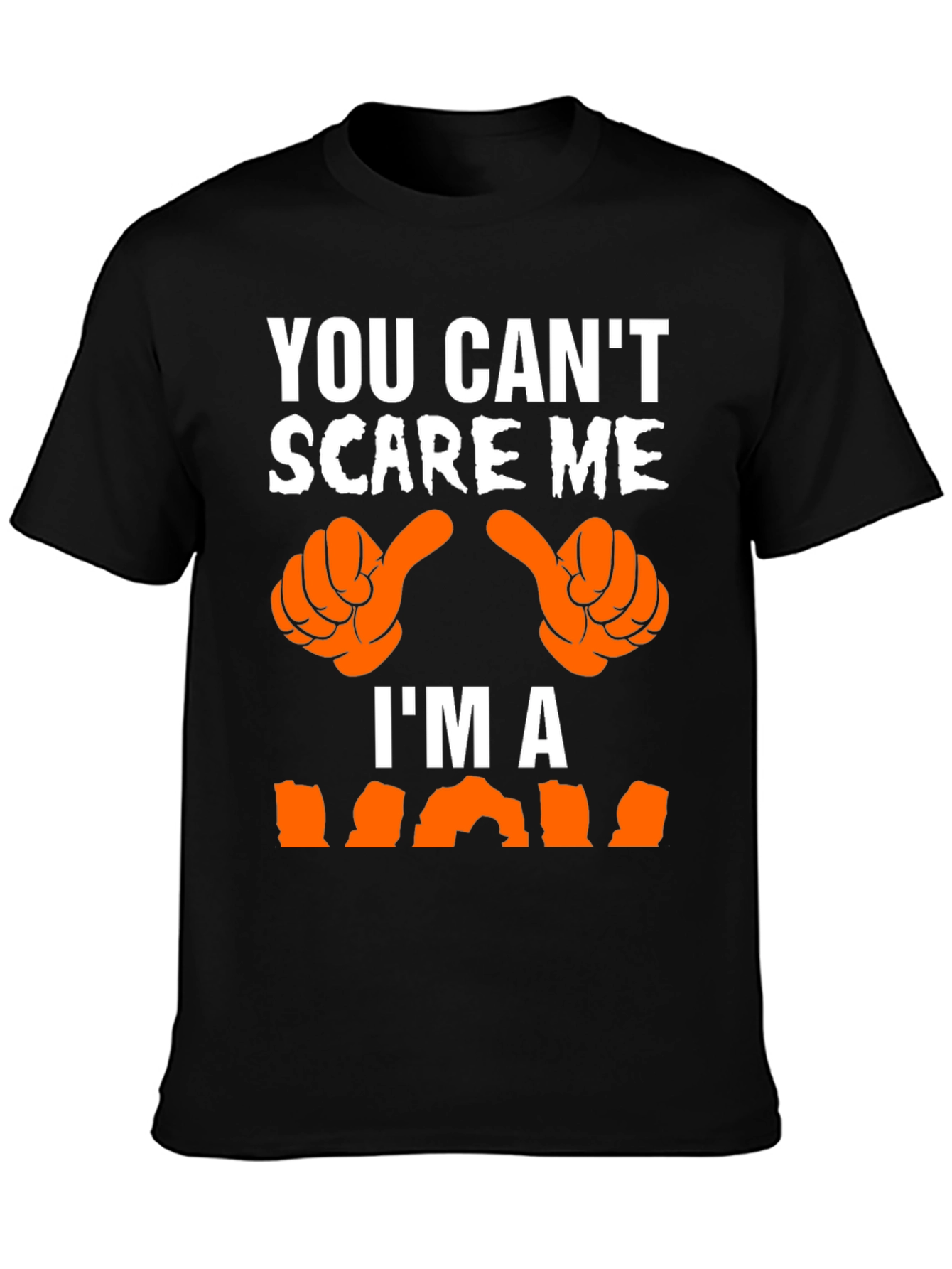 Black Funny Halloween T-Shirt - You Can't Scare Me, I'm A... view 3