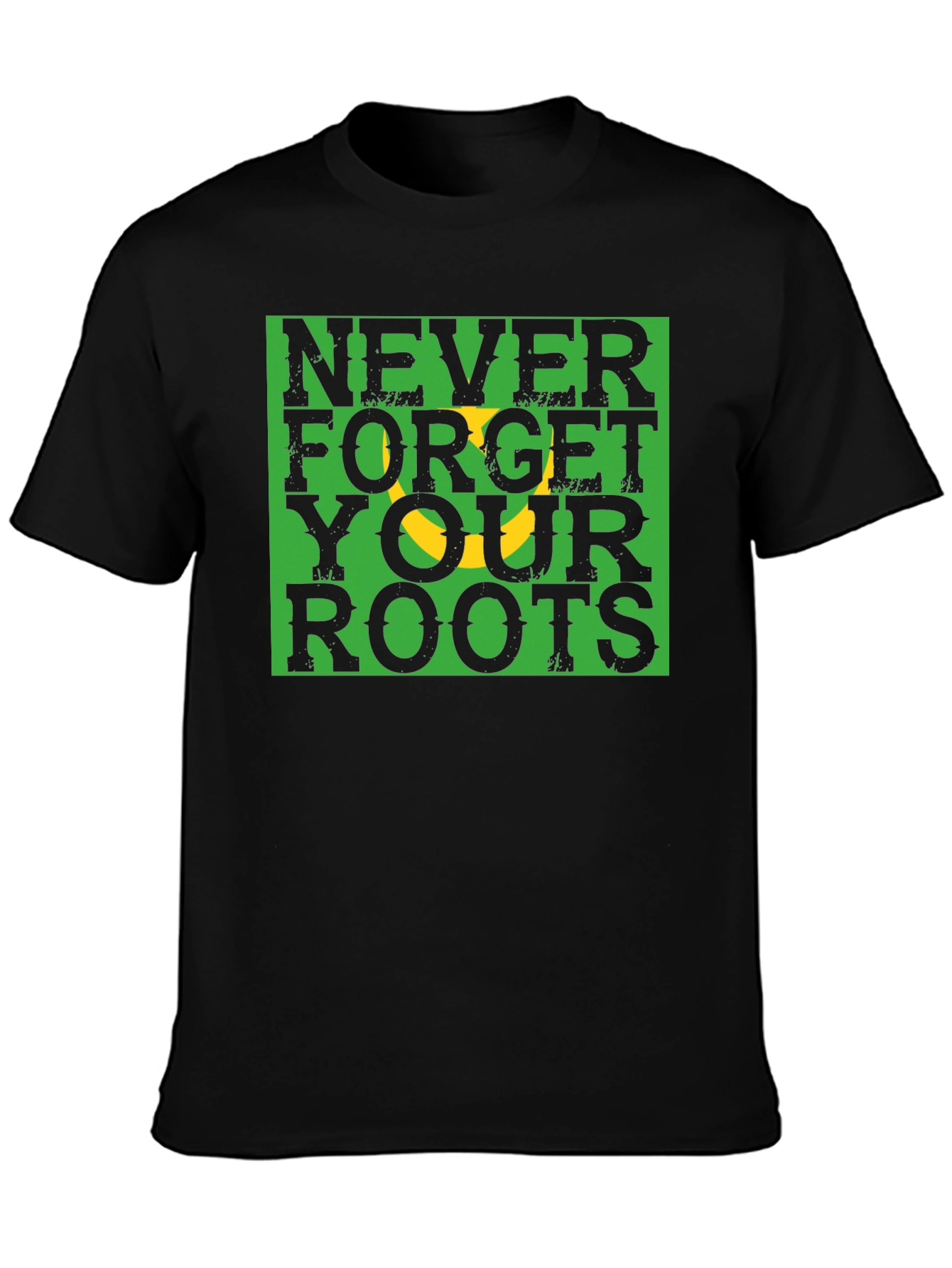 Black Never Forget Roots Graphic Tee view 3