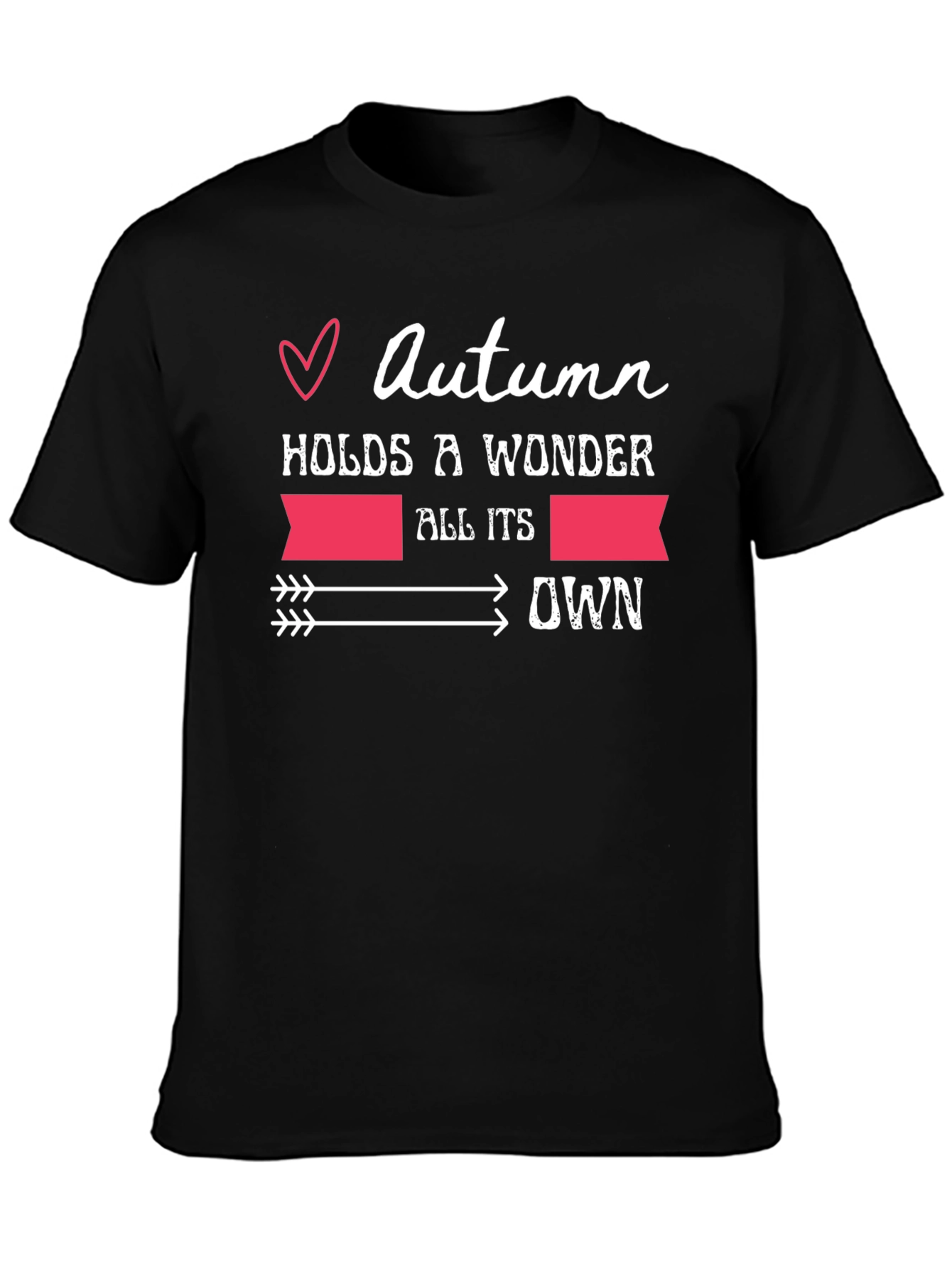 Black Autumn Wonder Graphic T-Shirt - Unisex Fall Fashion view 3