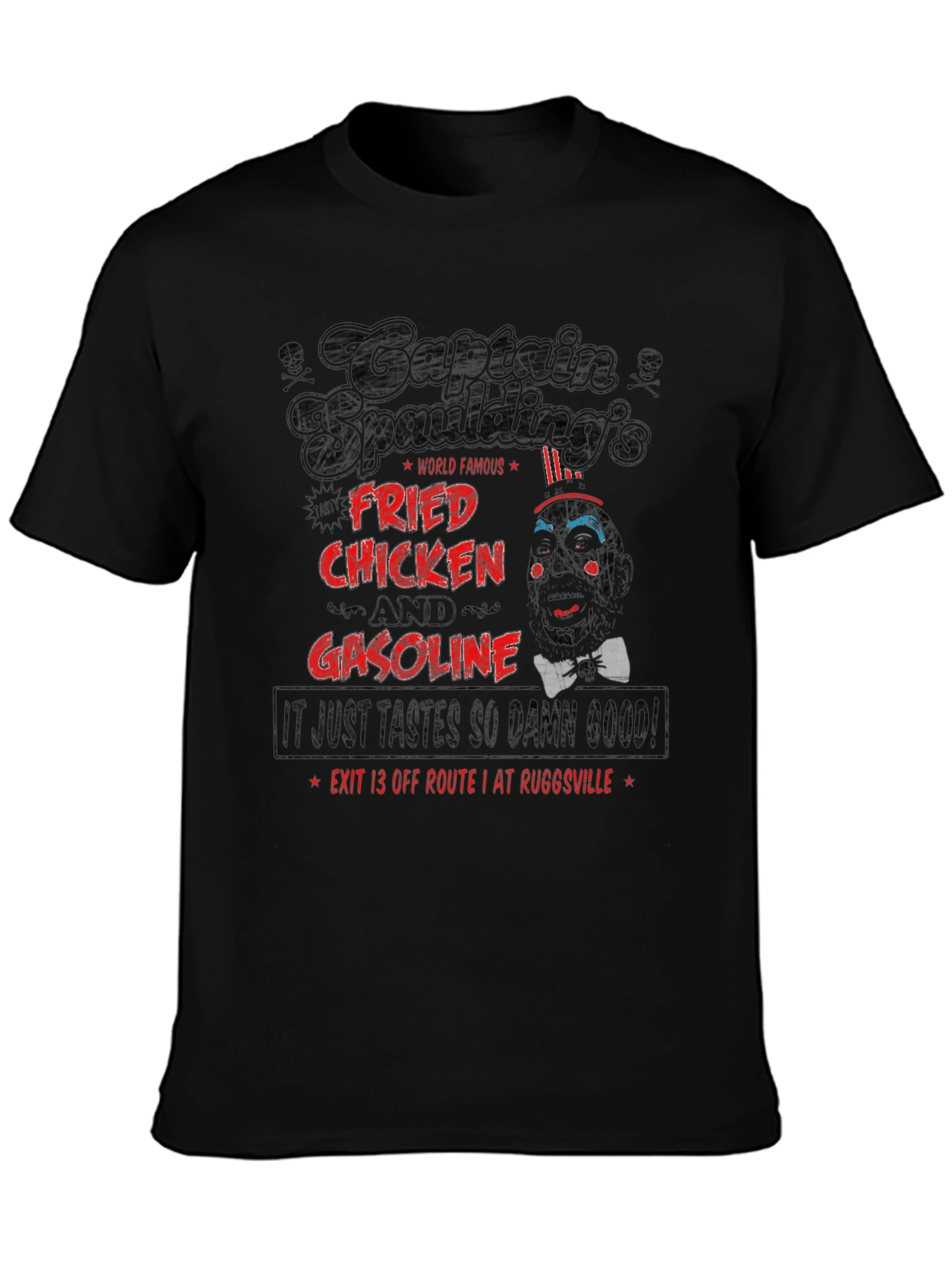 Black Captain Spaulding's T-Shirt view 3