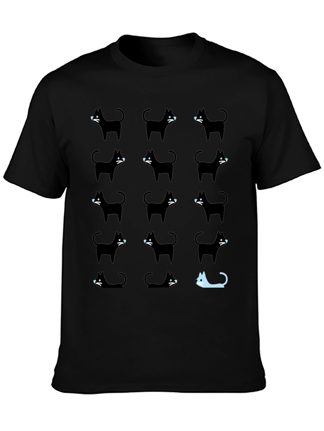 Black Black Cat T-Shirt - Be Unique! view 3