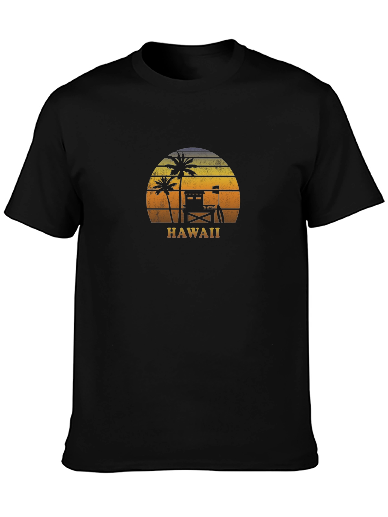 Hawaii Sunset Graphic T-Shirt - Tropical Vibes - 3