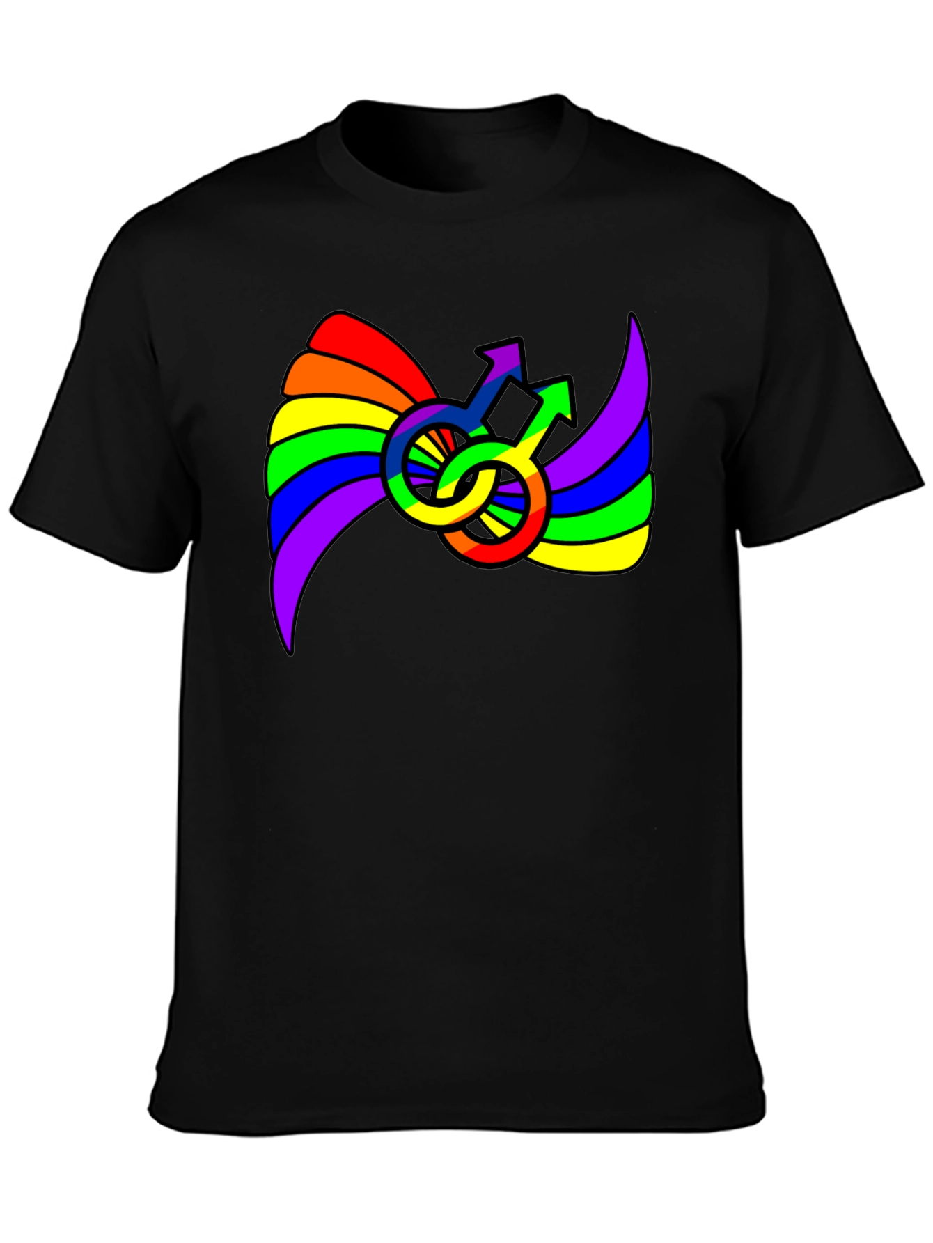 Rainbow Pride Male Symbol T-Shirt - 3