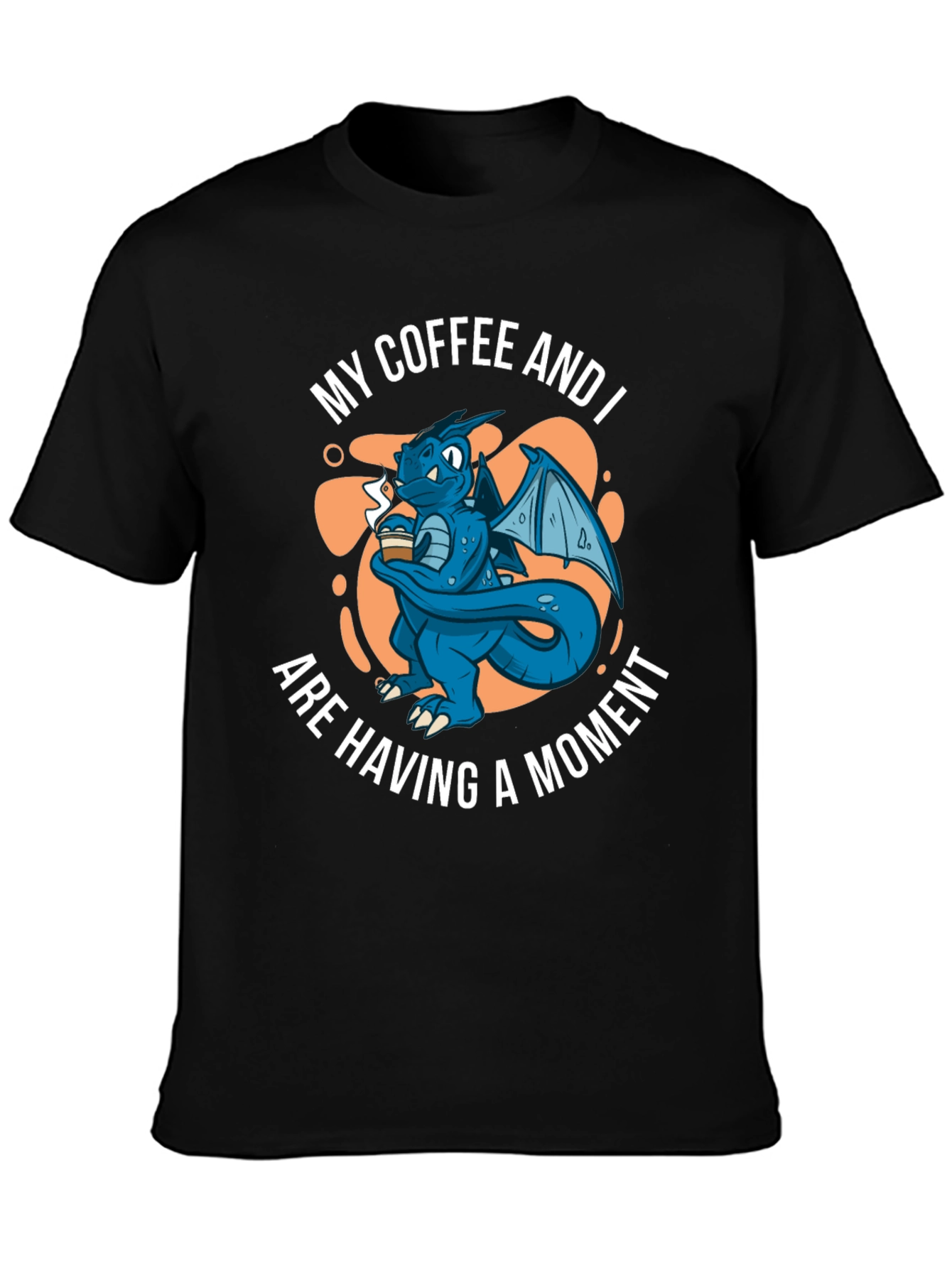 Black Dragon Coffee Moment Black T-Shirt view 3