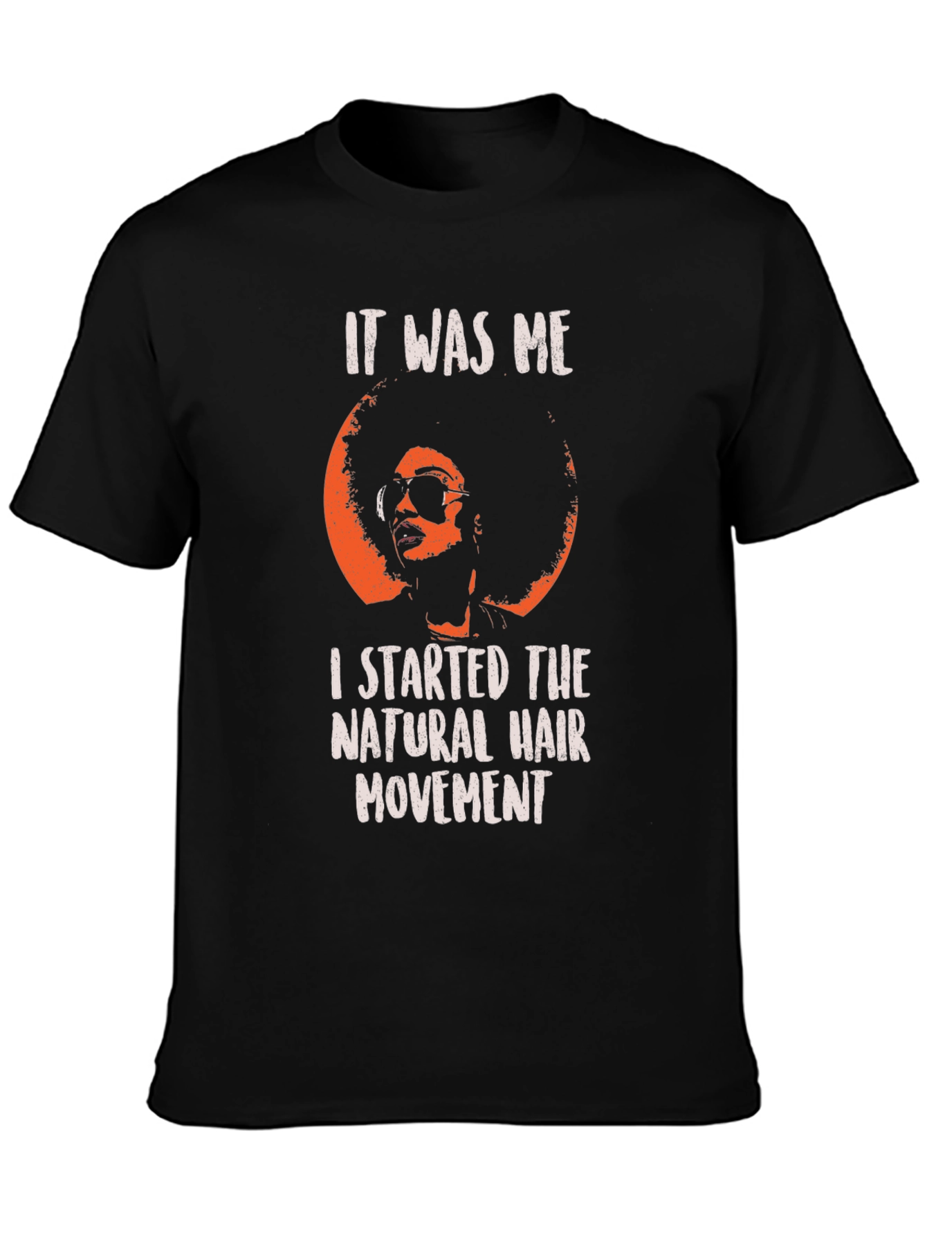 Black Natural Hair Movement Afro T-Shirt view 3