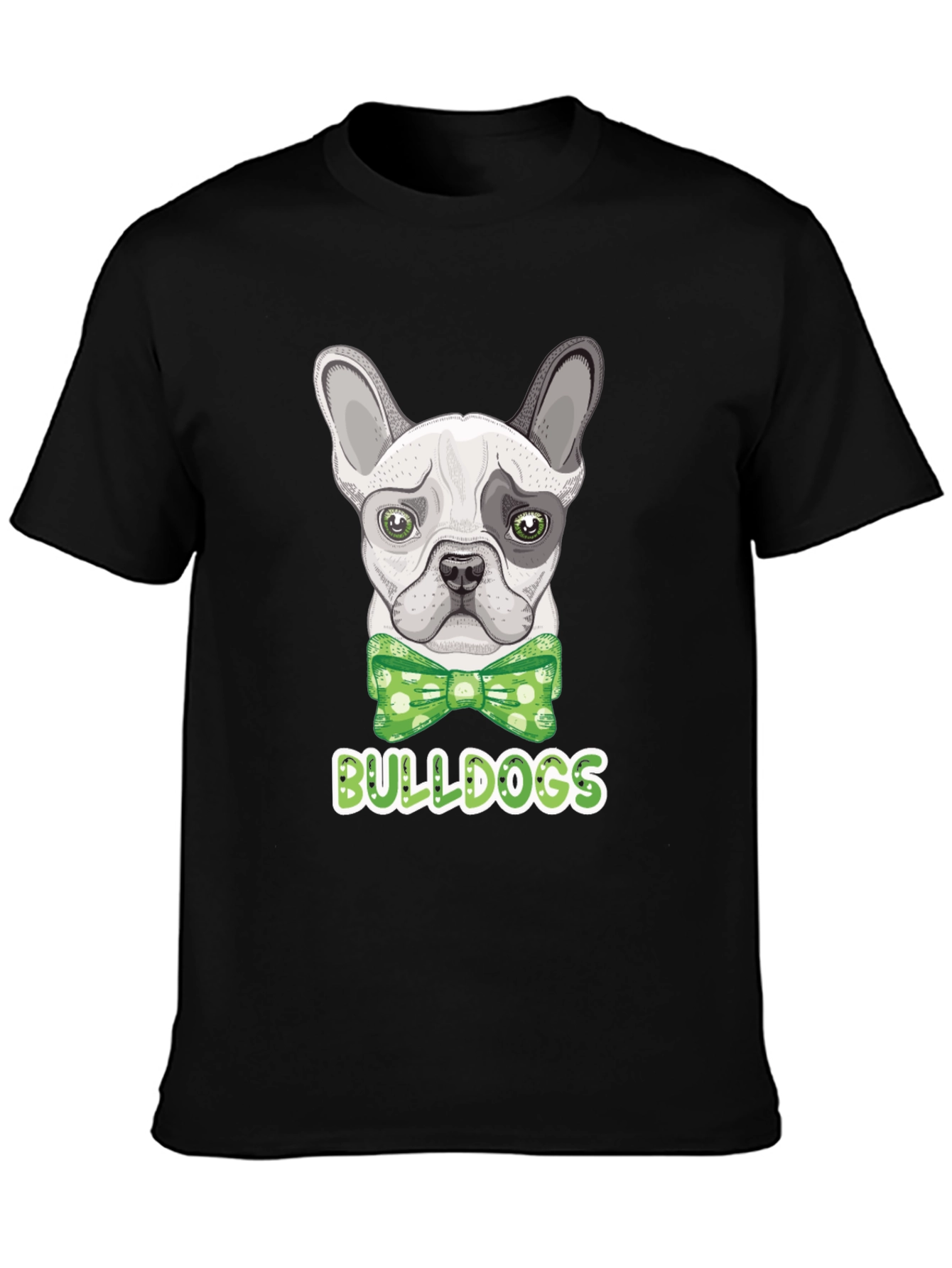 Black Bulldog Bowtie T-Shirt view 3