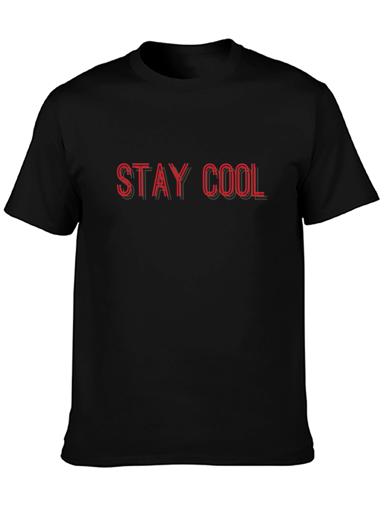 Black Stay Cool Graphic Tee - Black view 3