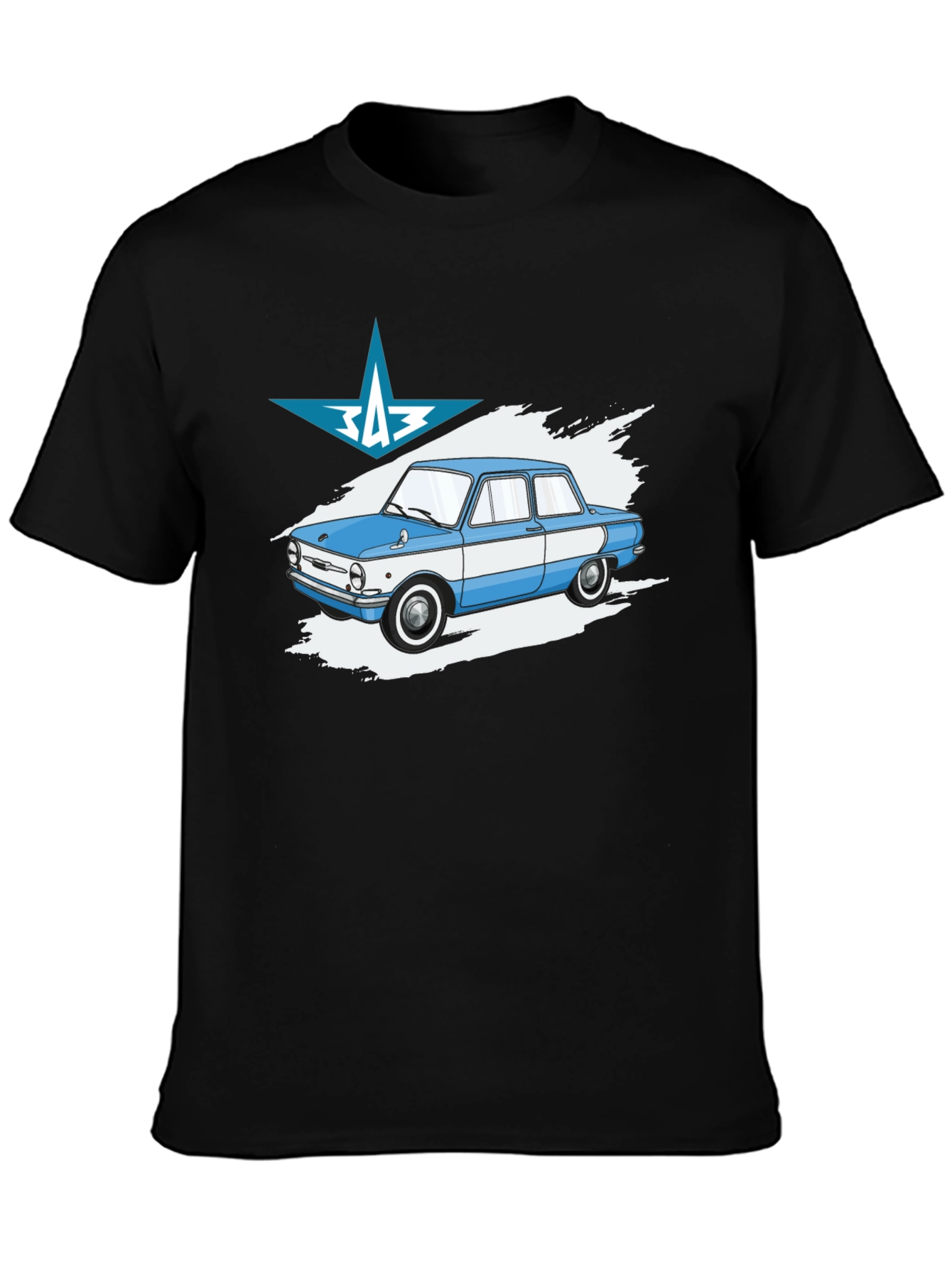 Retro Car T-Shirt - ZAZ Zaporozhets Graphic Tee - 3
