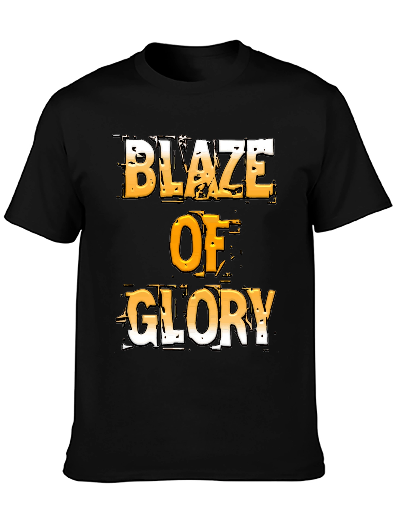 Black Blaze of Glory Graphic T-Shirt - Bold Design view 3