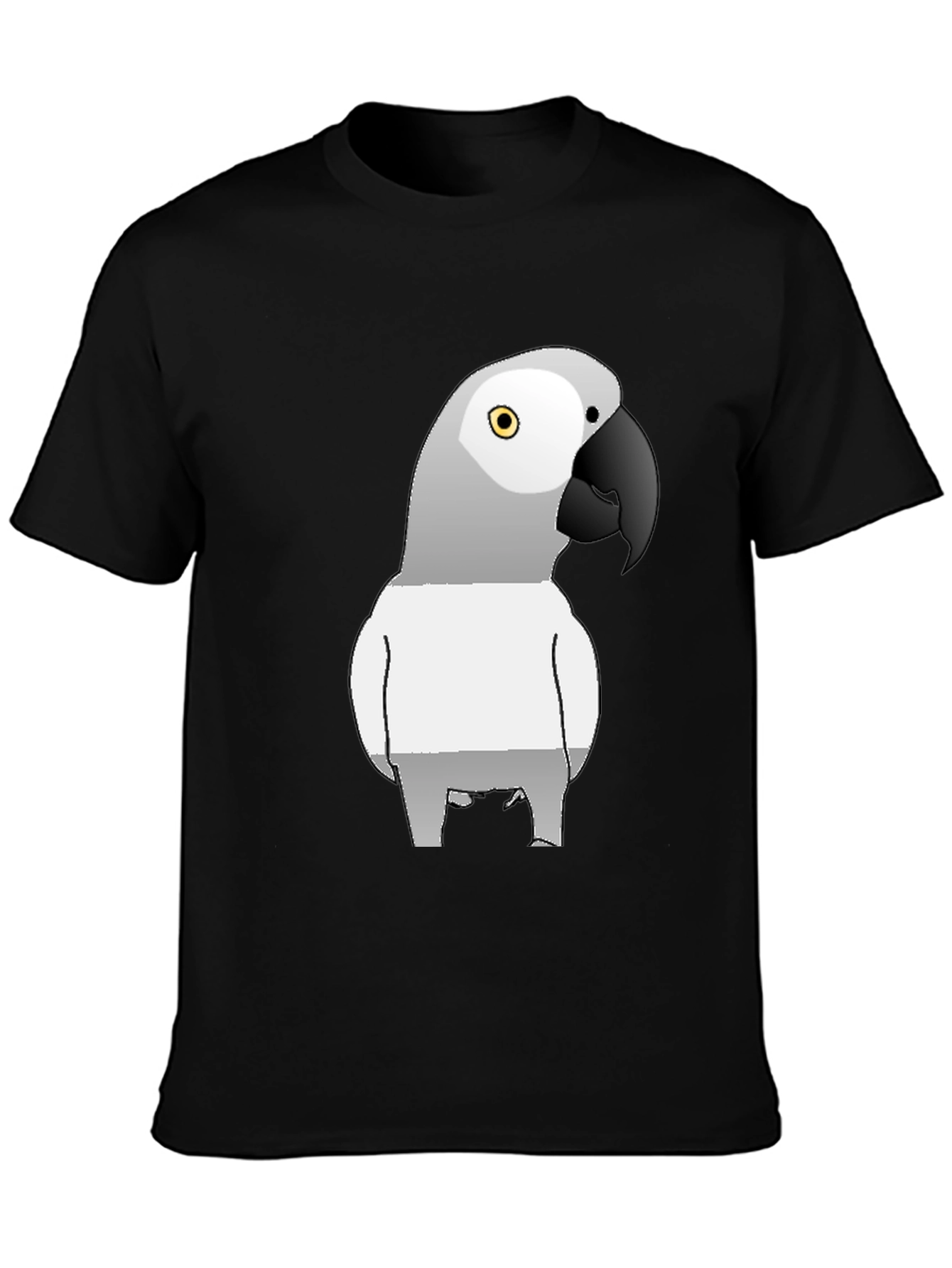 Black Parrot Graphic T-Shirt - Stylish Bird Lover Tee view 3