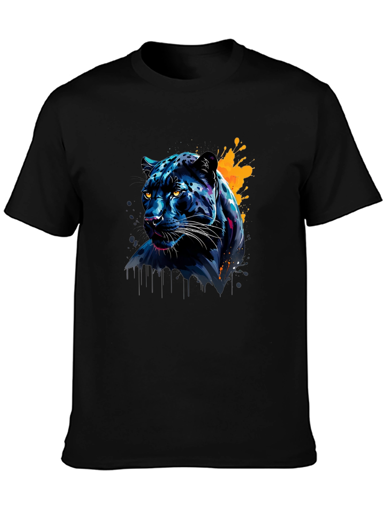 Black Bold Black Panther Graphic T-Shirt view 3