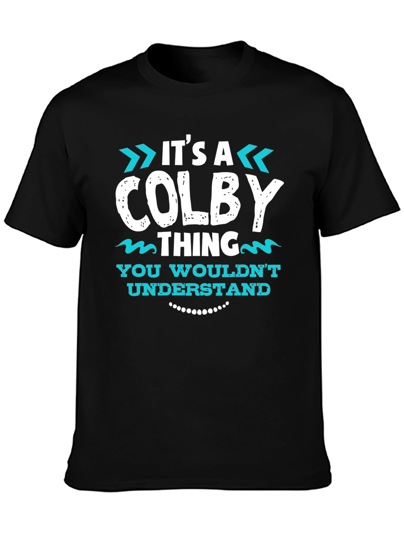 Black It's A COLBY Thing Graphic T-Shirt view 3