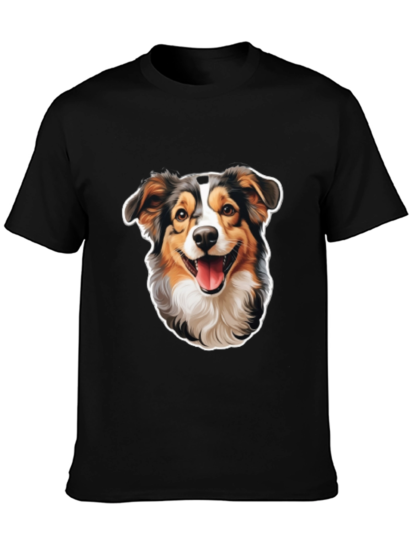 Black Dog Lover T-Shirt - Cute Dog Graphic Tee view 3