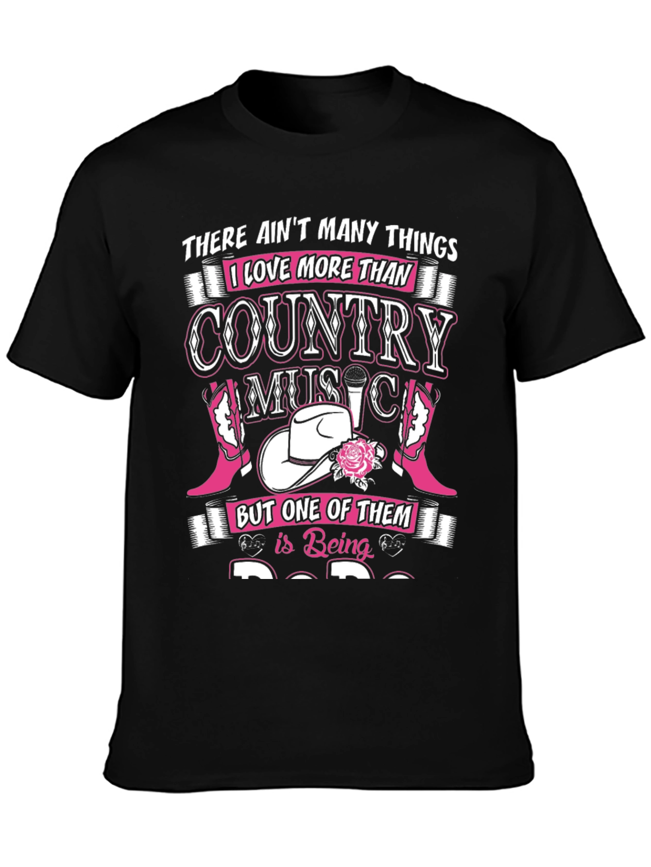 Black Country Music Lover T-Shirt view 3
