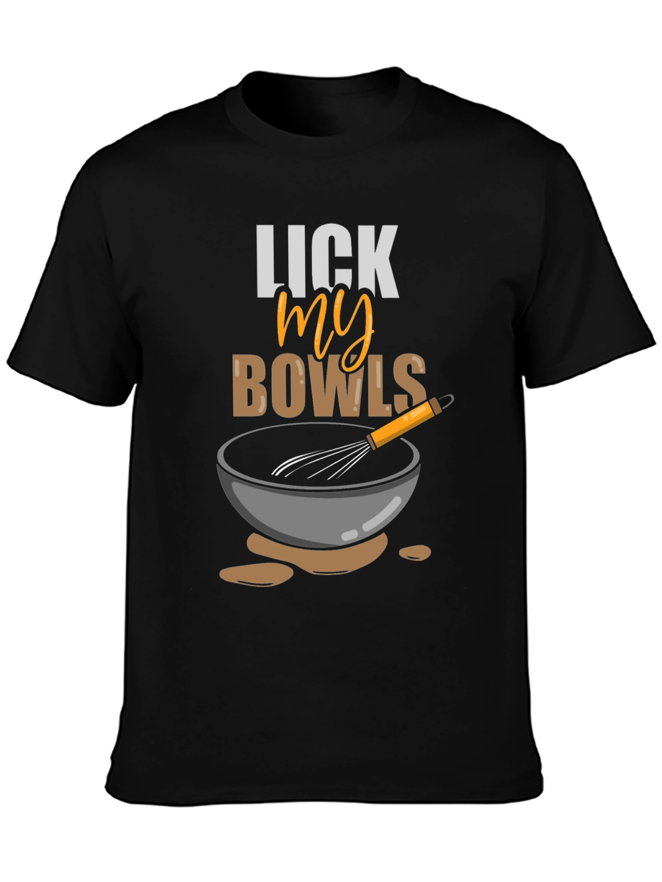 Black Lick My Bowls Graphic T-Shirt view 3