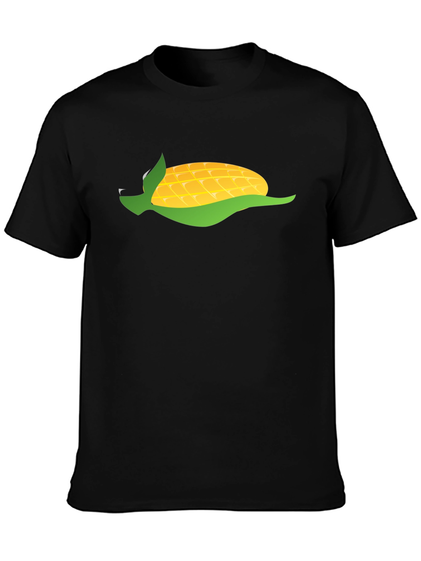 Black Corn Graphic Black T-Shirt view 3