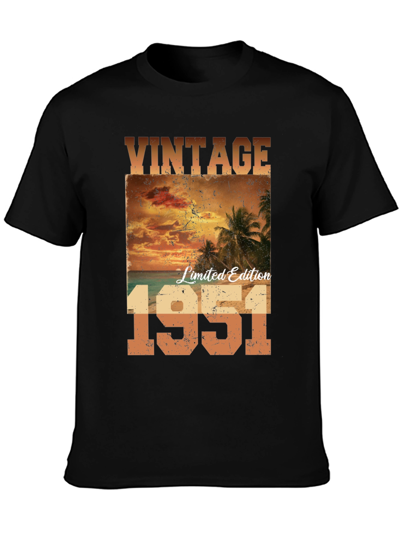 Black Vintage 1951 Limited Edition T-Shirt view 3