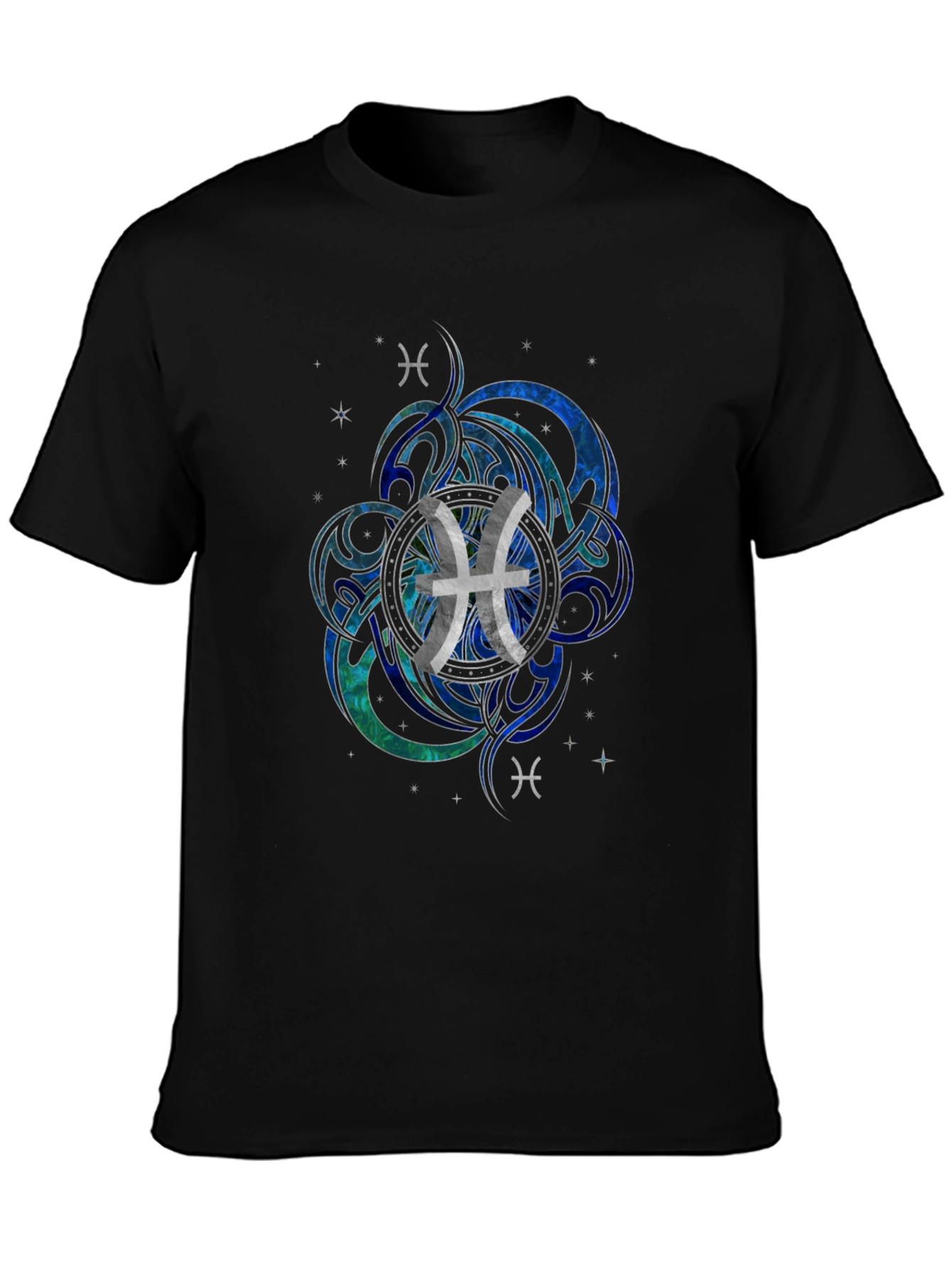 Pisces Zodiac Graphic T-Shirt - Modern Astrology Tee - 3