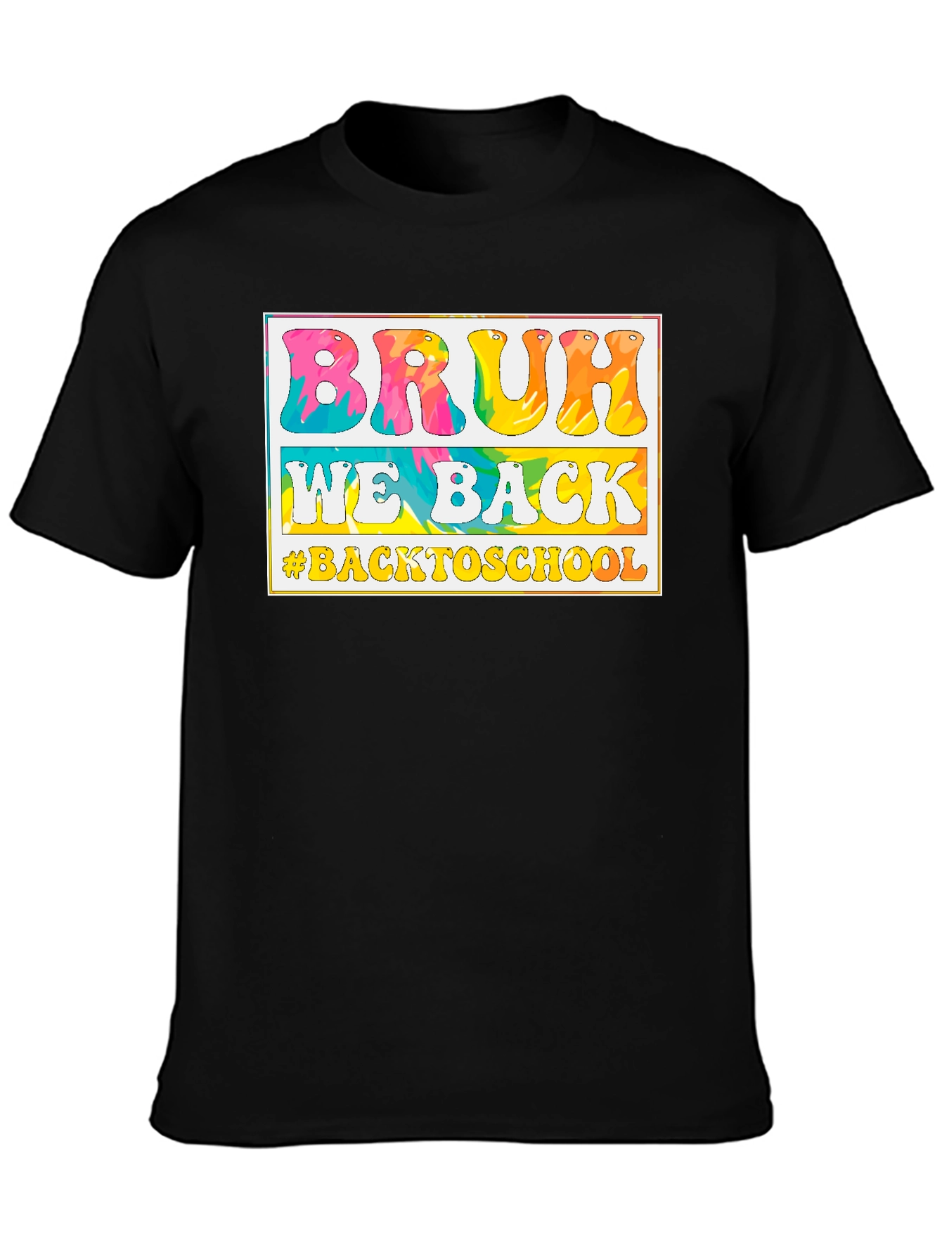 Black Bruh We Back to School T-Shirt view 3