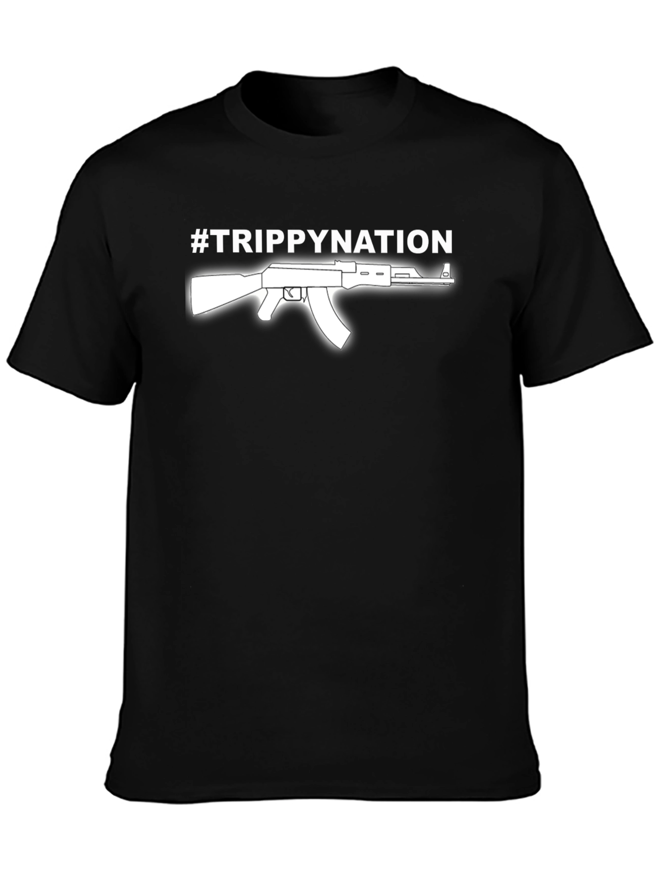 Black Trippy Nation AK-47 T-Shirt view 3