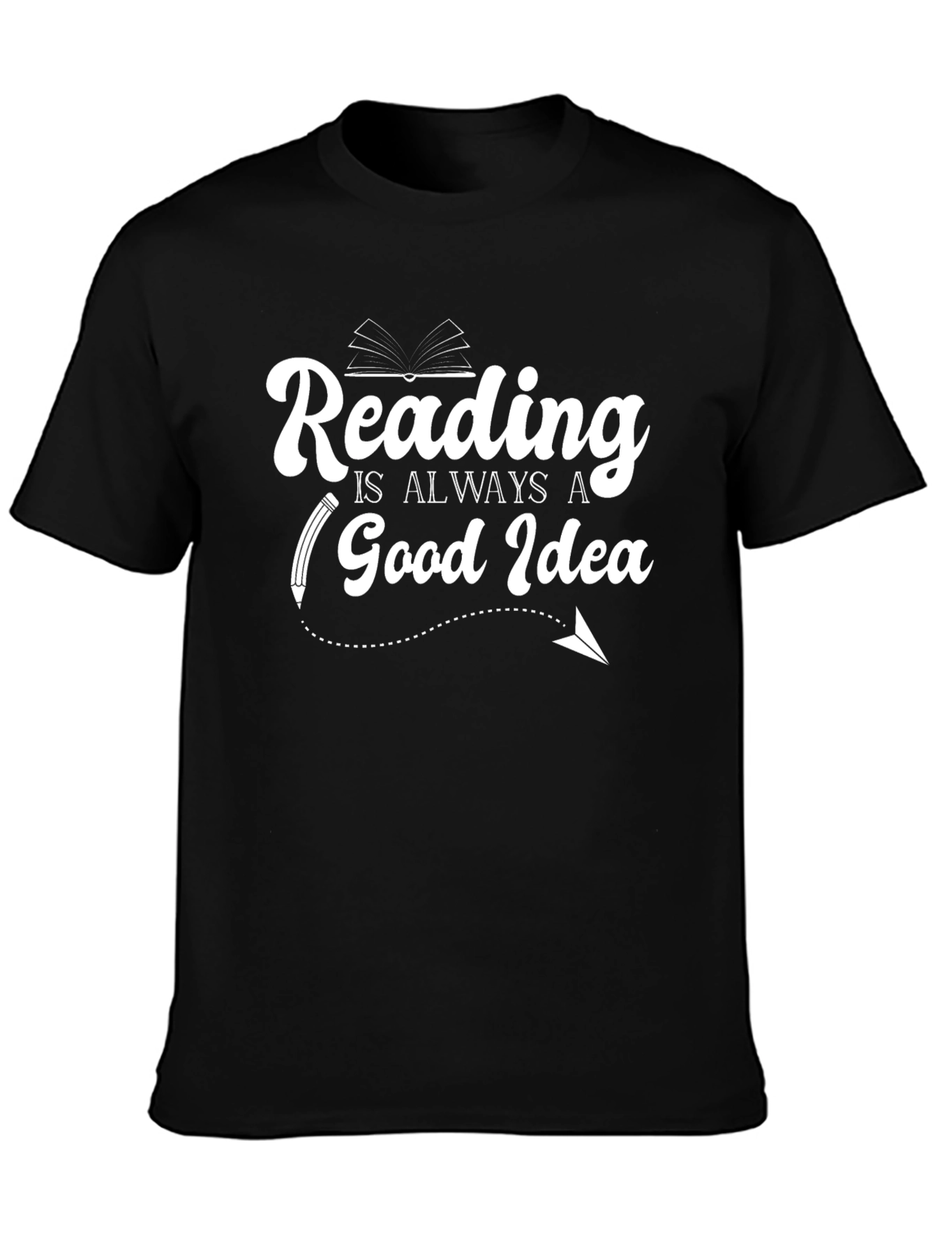 Black Reading is Always a Good Idea Graphic Tee view 3