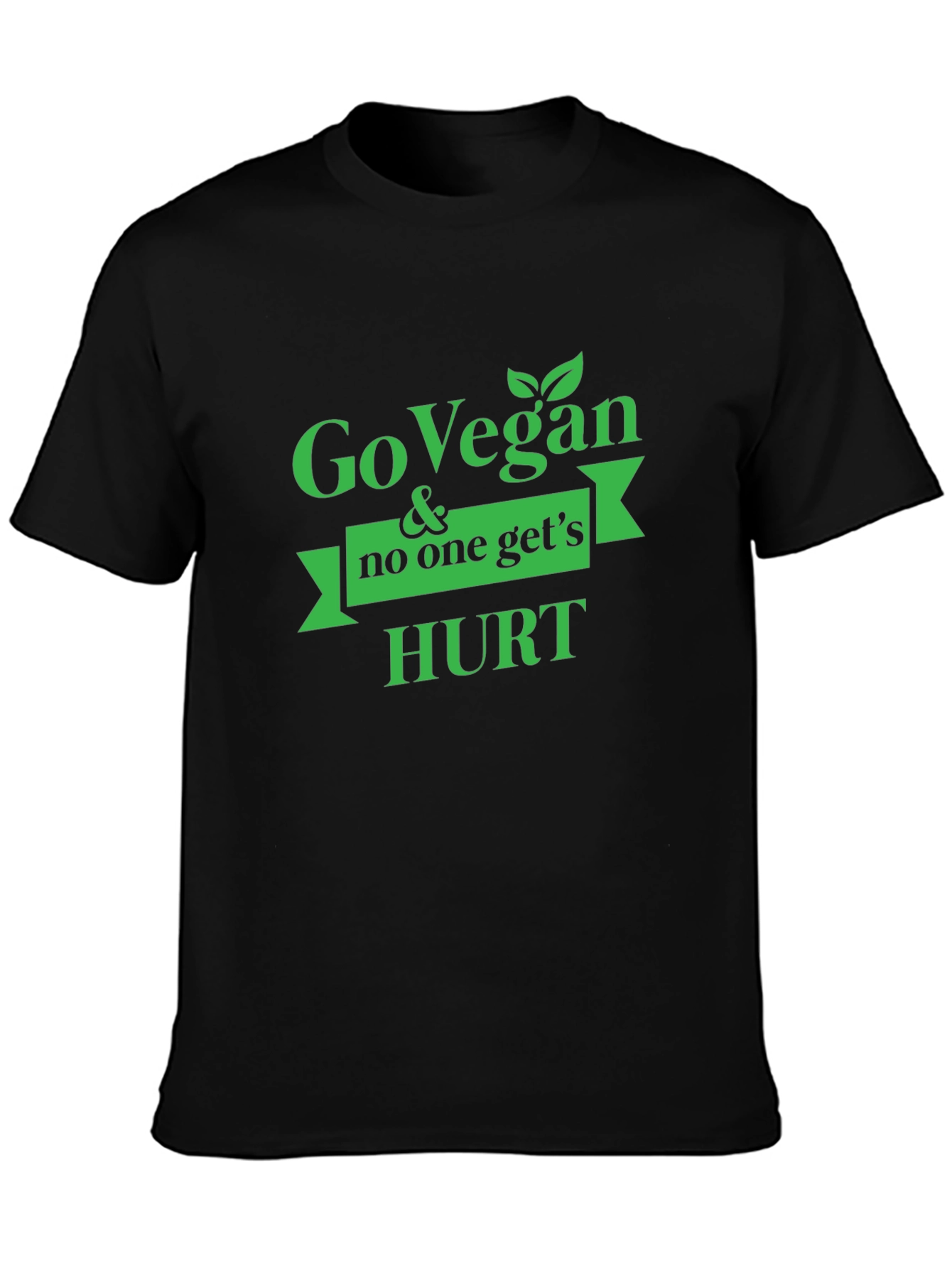 Go Vegan & No One Gets Hurt Graphic Tee - 3