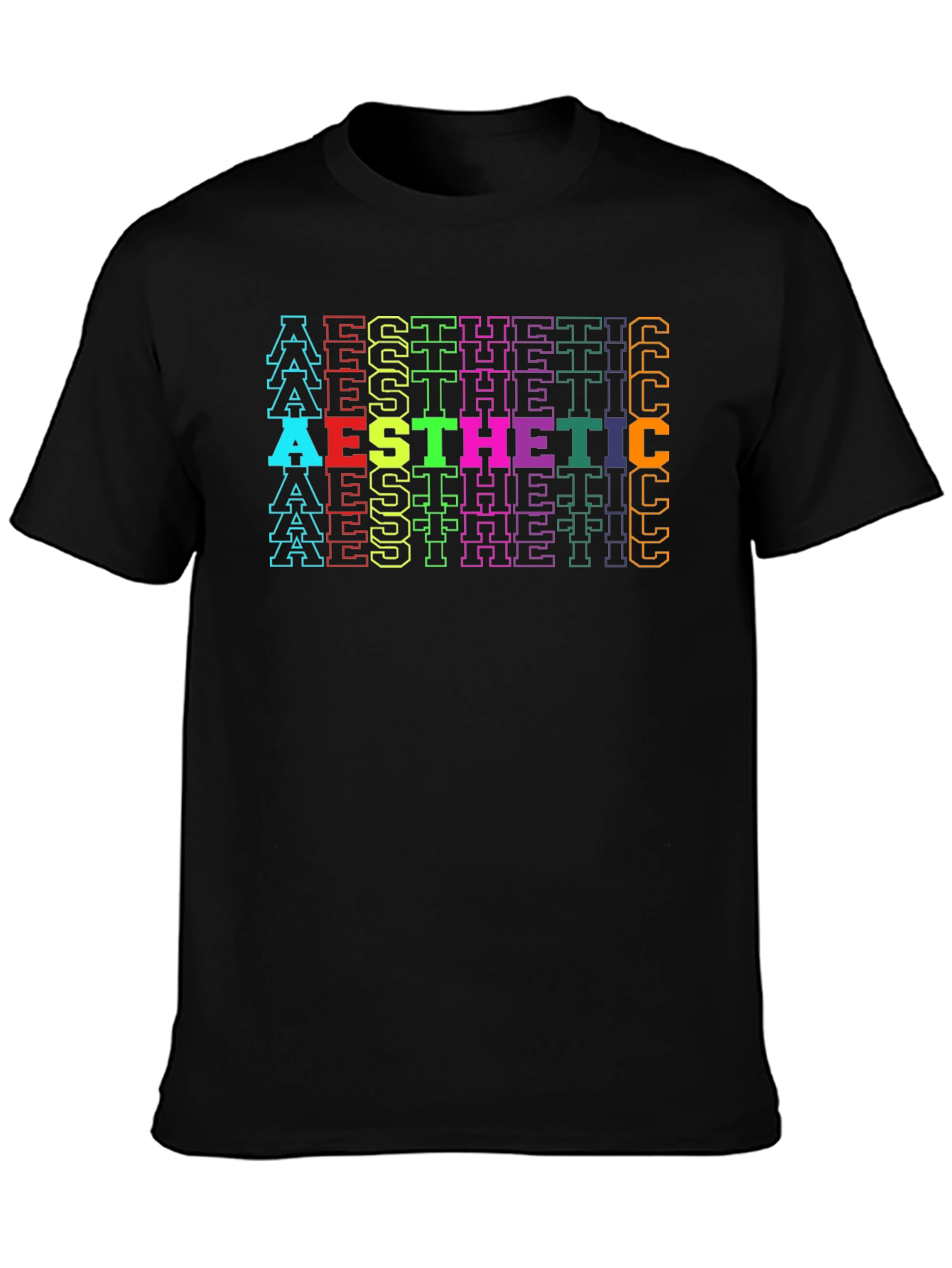Black Aesthetic Graphic Tee - Retro Style view 3