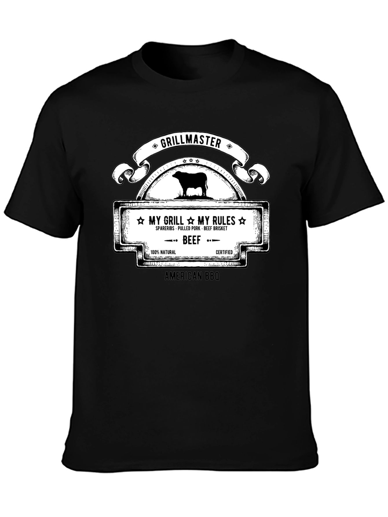 Grillmaster BBQ T-Shirt - My Grill My Rules - 3