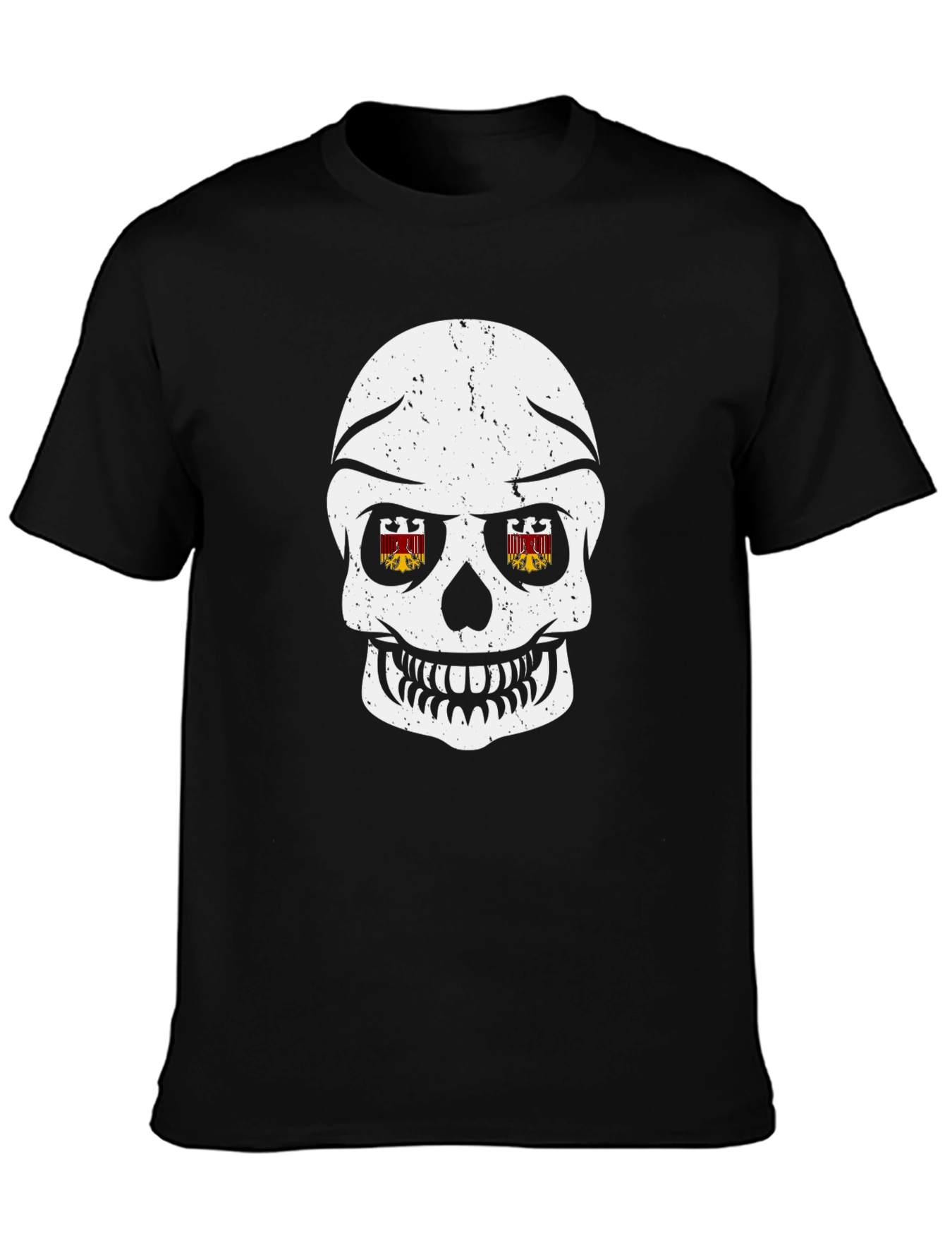 Black Skull Graphic Tee - Black Short Sleeve view 3
