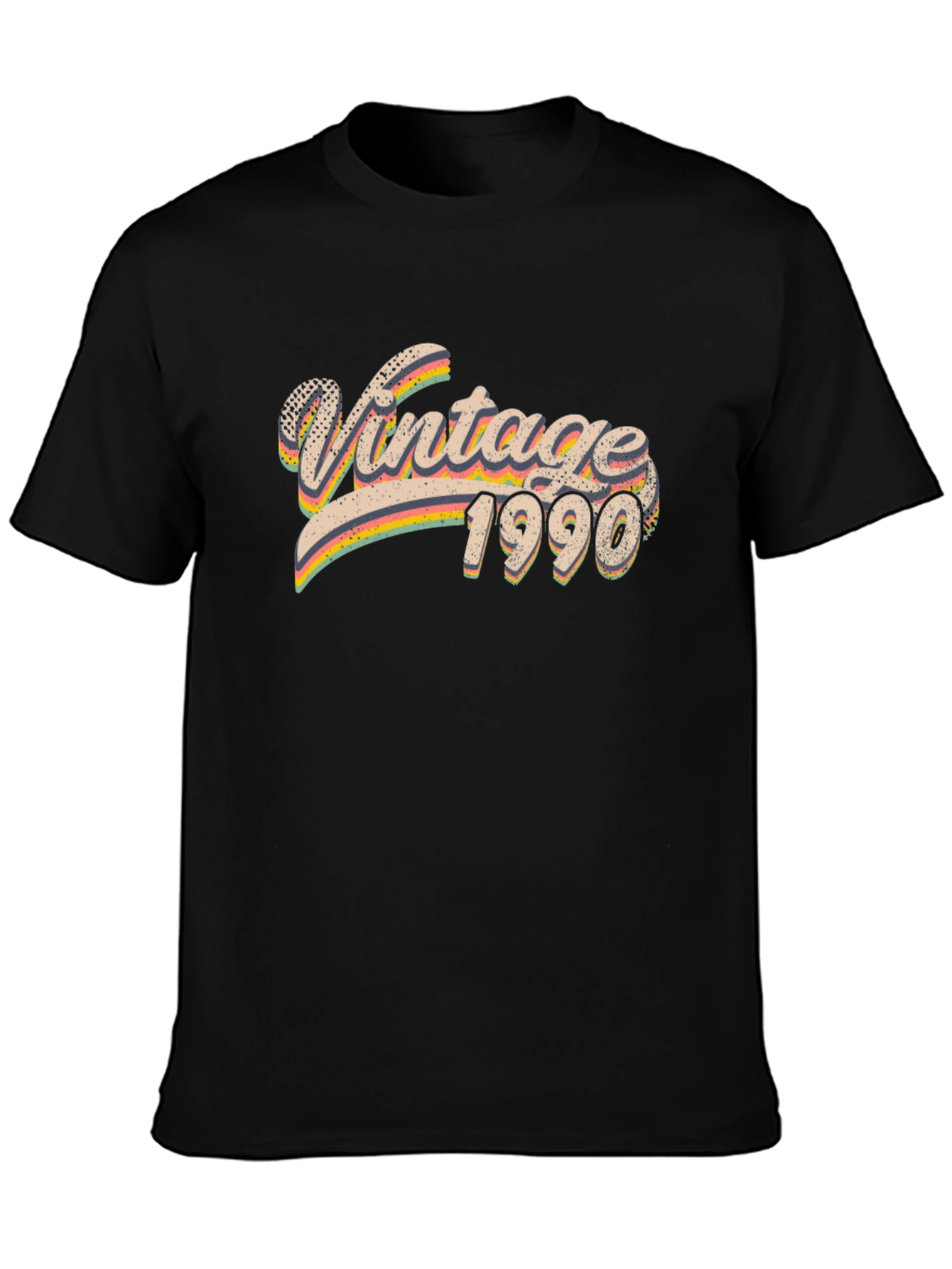 Black Vintage 1990 Graphic Tee view 3