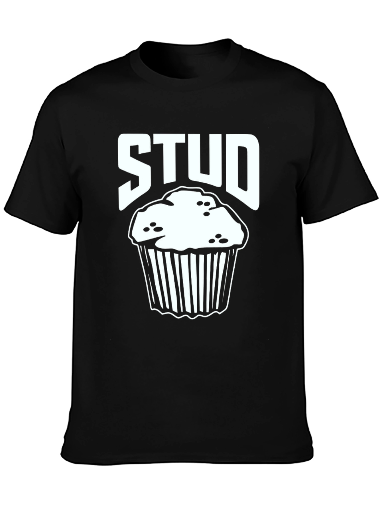 Black Stud Muffin T-Shirt - Funny Food Pun Tee view 3