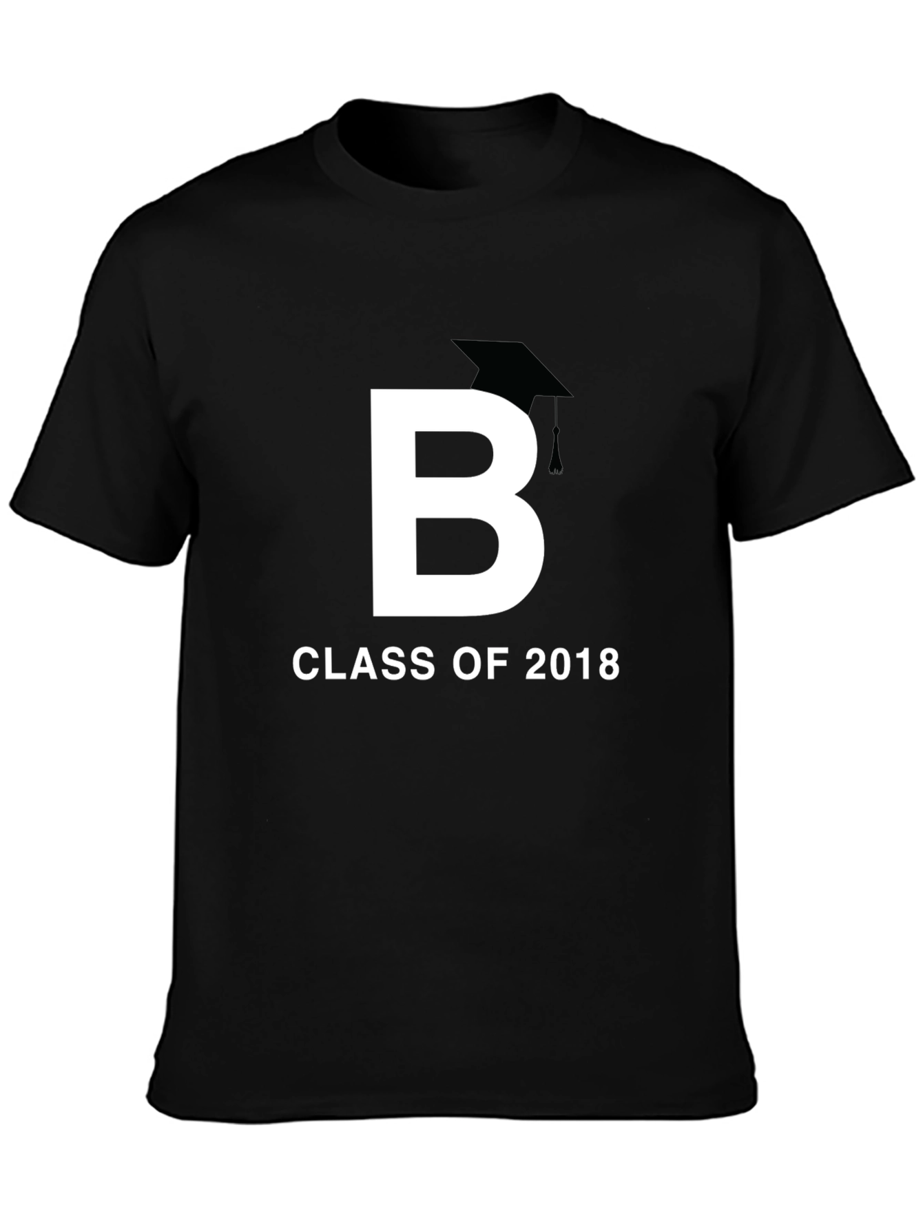 Black Class of 2018 Graduation T-Shirt view 3