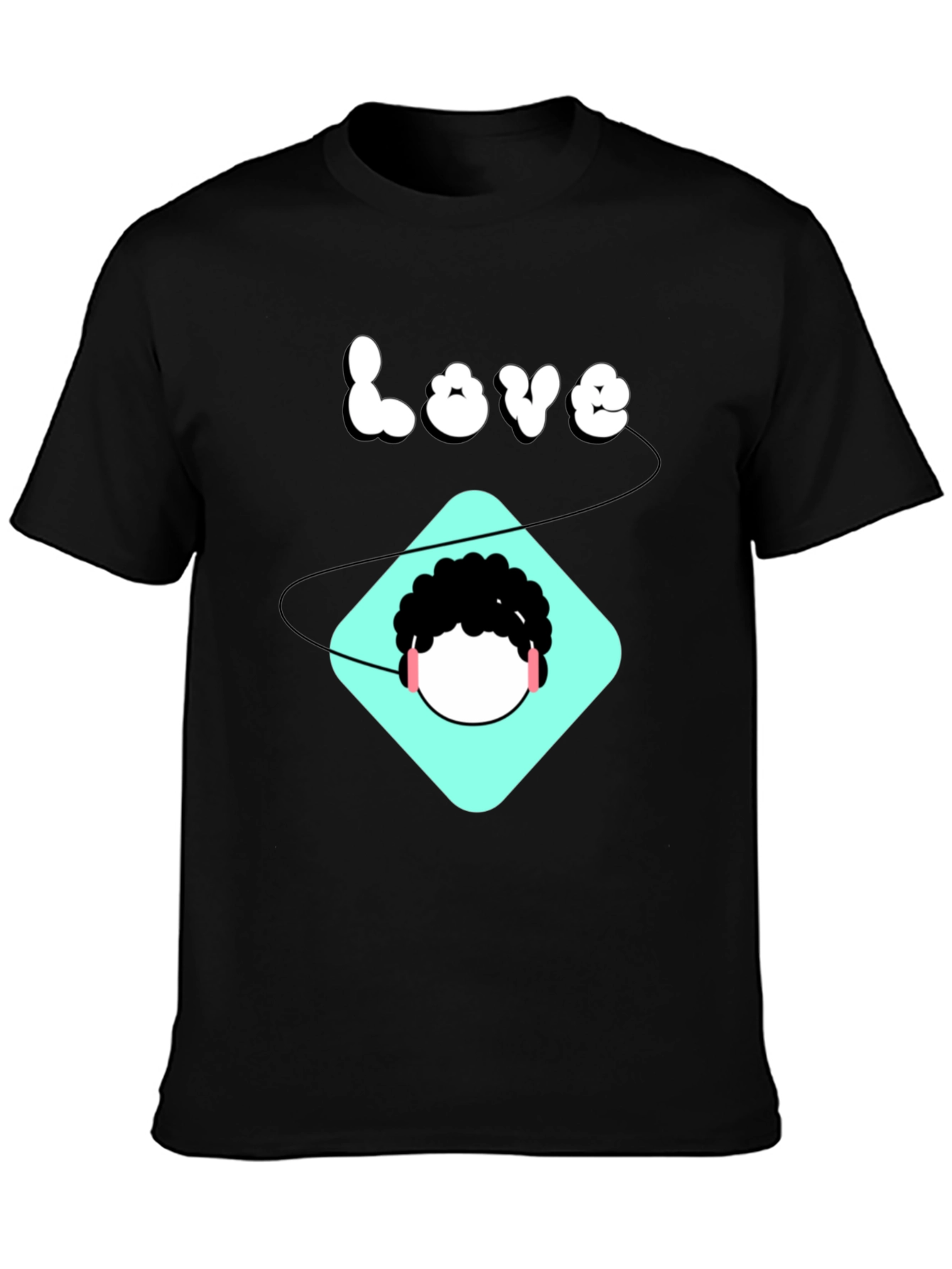 Black Love Music T-Shirt - Stylish Graphic Tee view 3