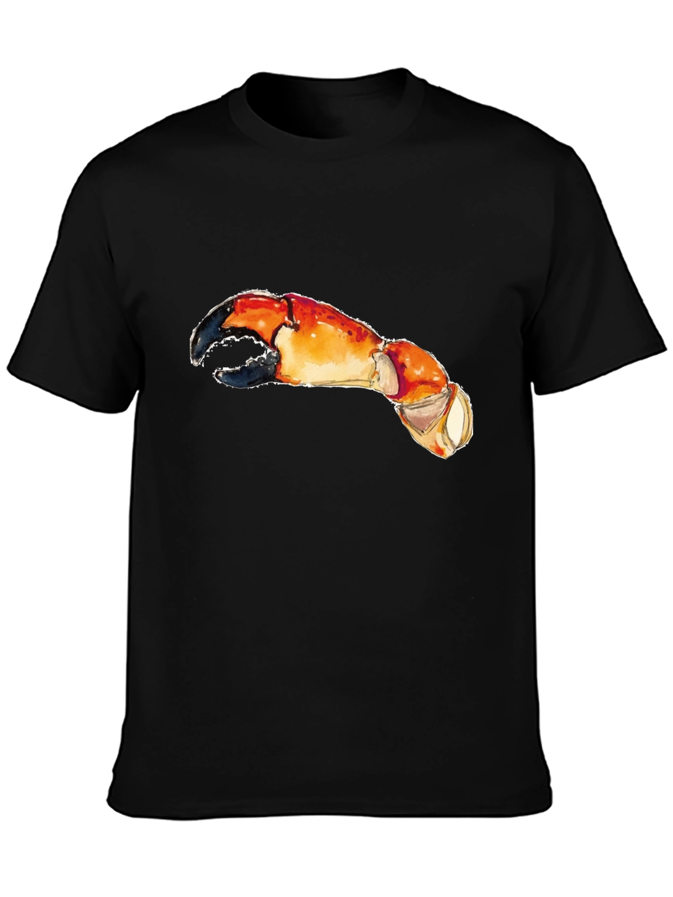 Black Crab Claw Graphic Tee - Unique & Playful Design view 3