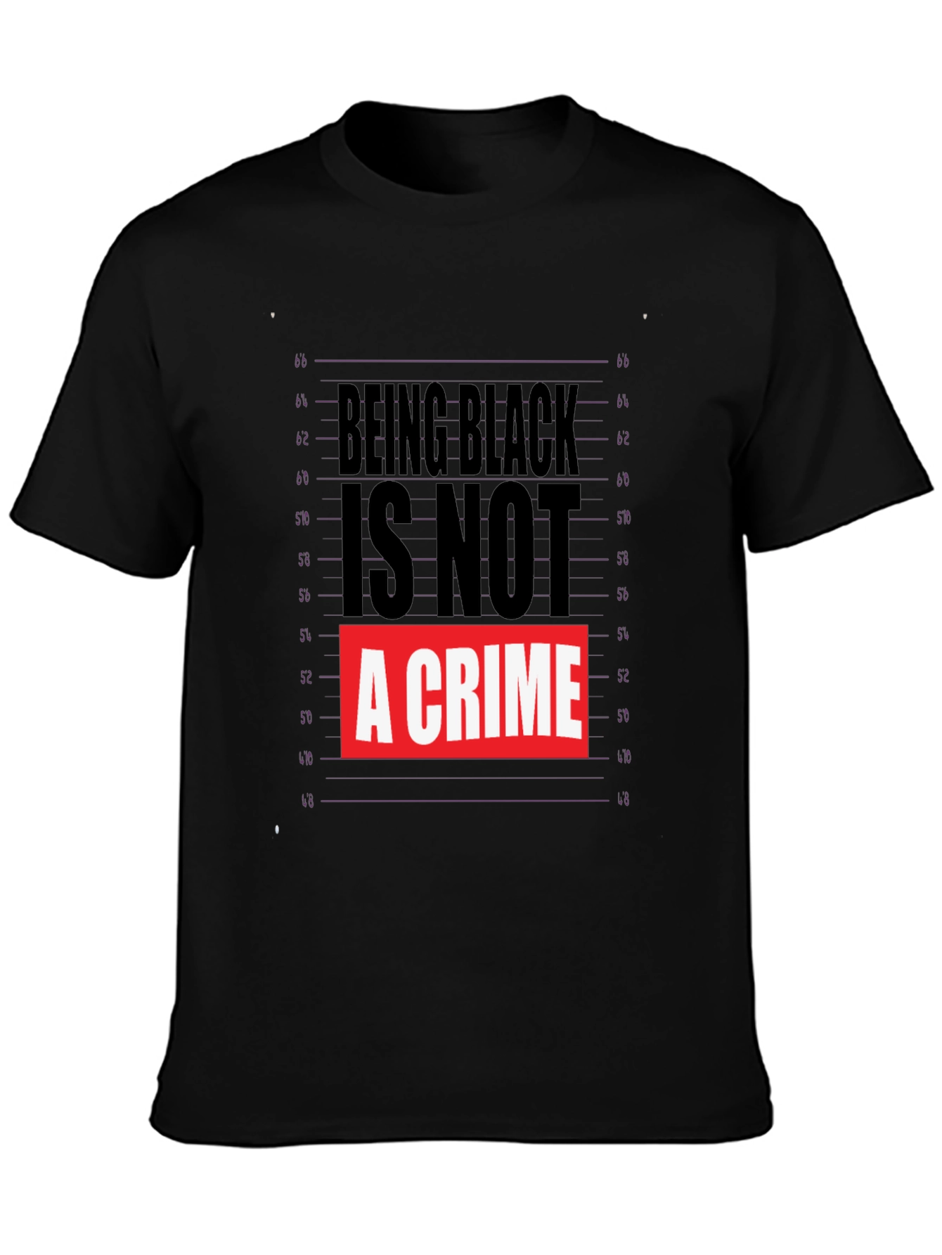 Black Being Black Is Not a Crime Graphic T-Shirt view 3