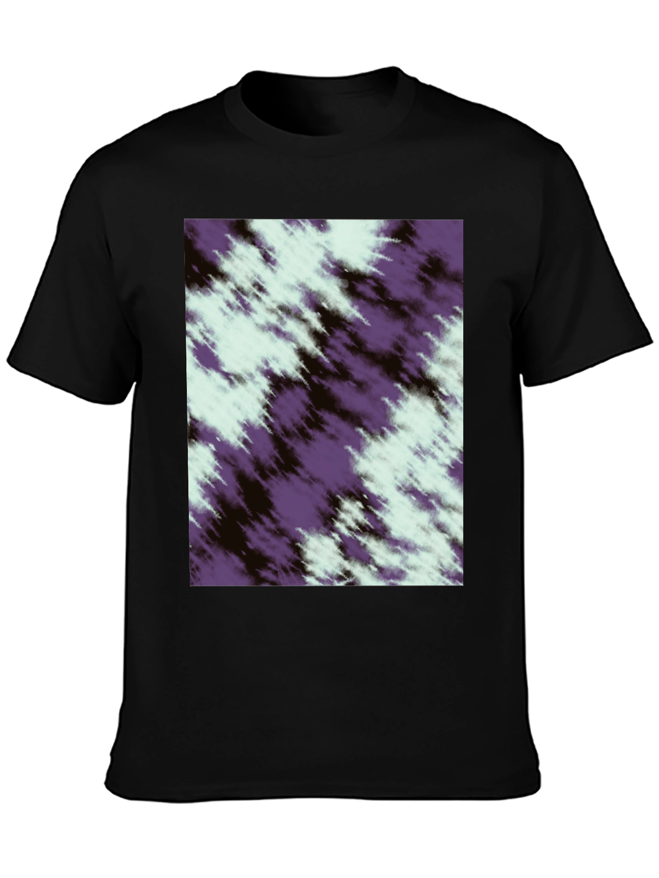 Black Abstract Pattern T-Shirt - Soft & Stylish view 3