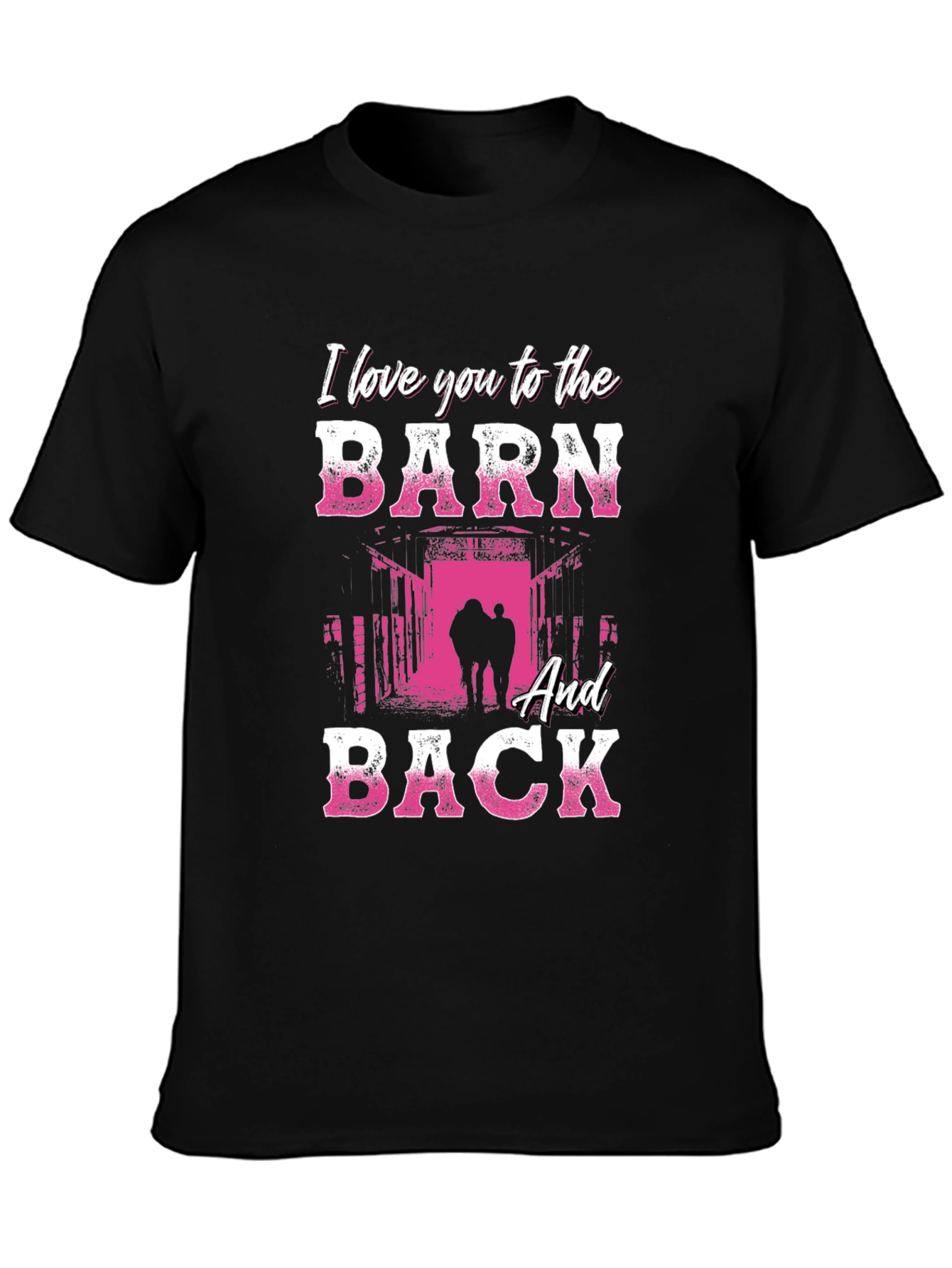 Black I Love You to the Barn and Back Graphic Tee view 3