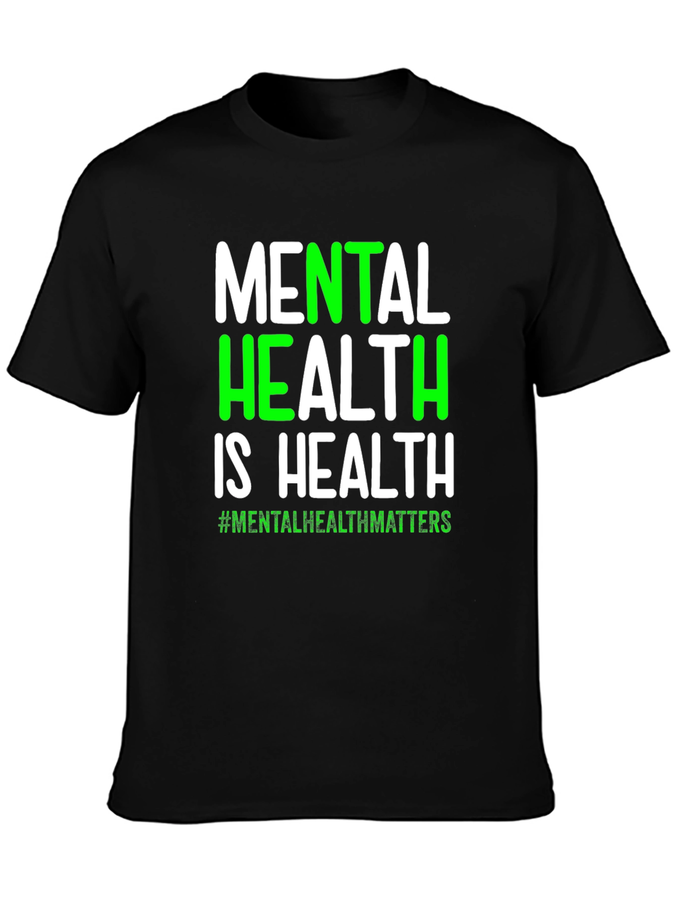Black Mental Health Matters T-Shirt - Health Awareness view 3