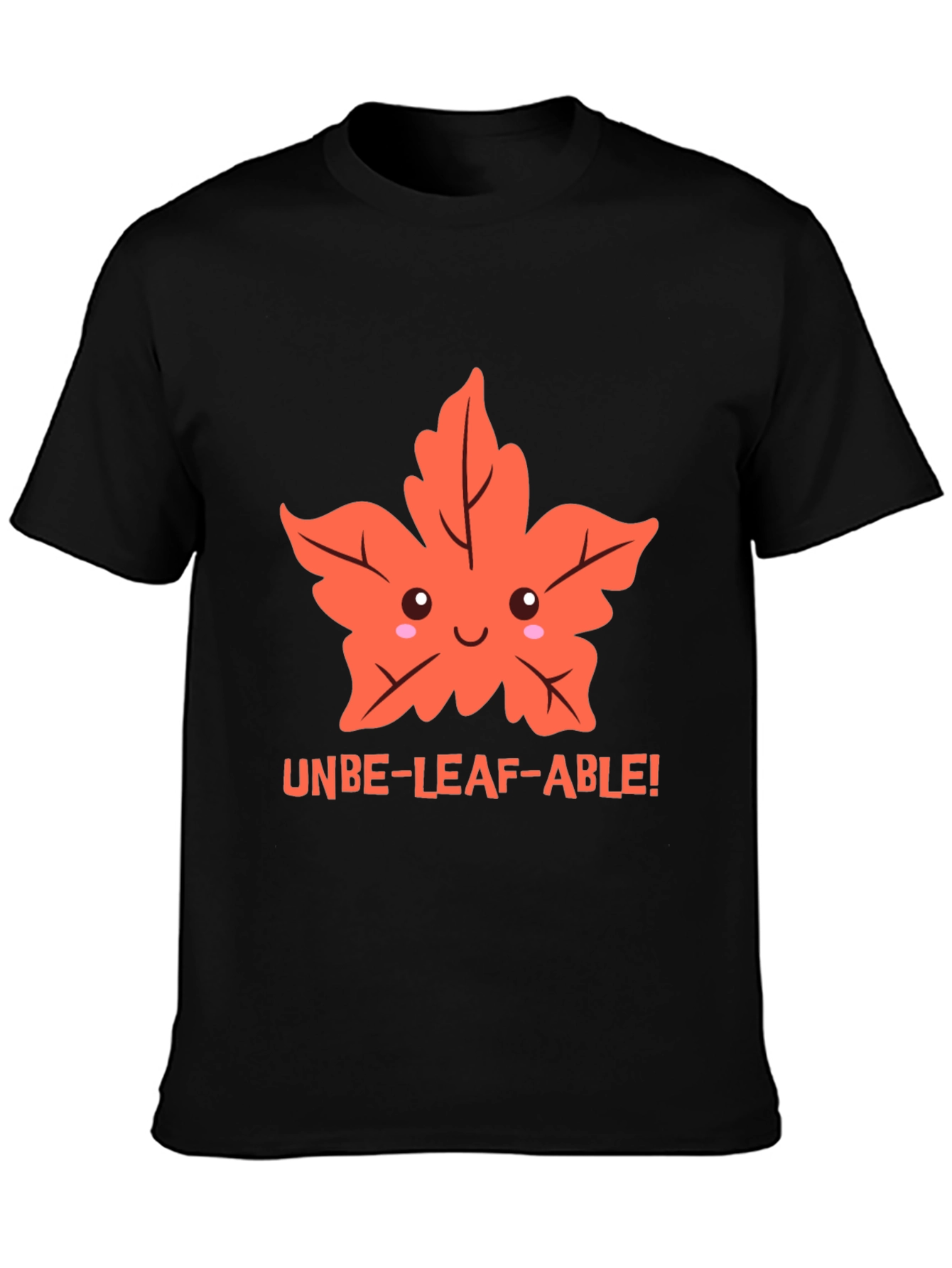 Black Unbe-leaf-able! Graphic Tee view 3