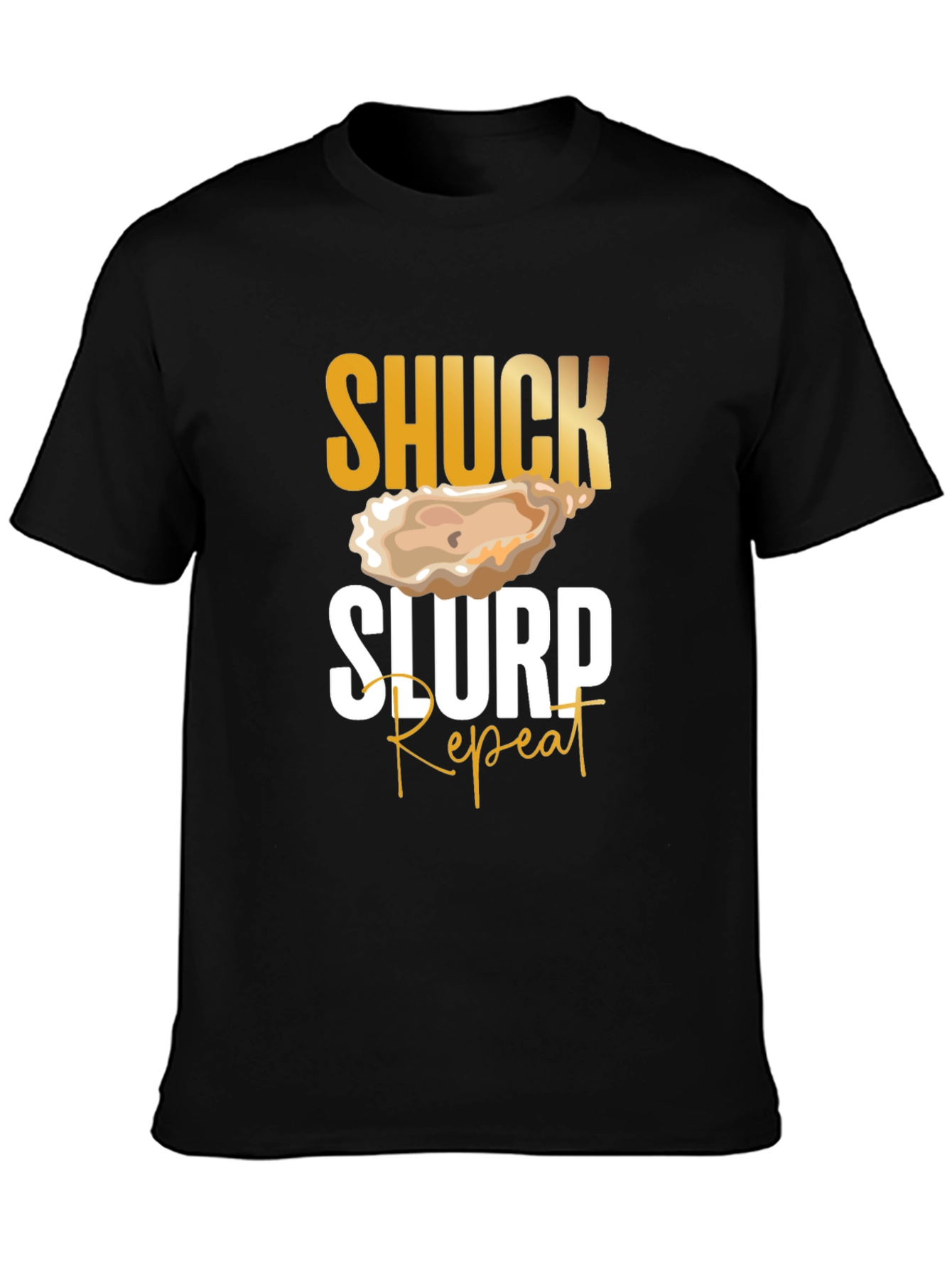 Black Shuck Slurp Repeat Oyster T-Shirt view 3