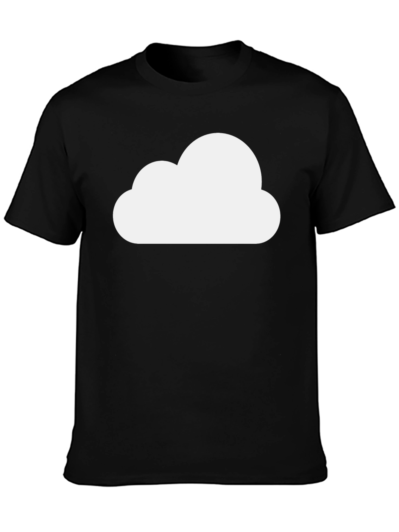 Black Cloud Graphic Black T-Shirt view 3