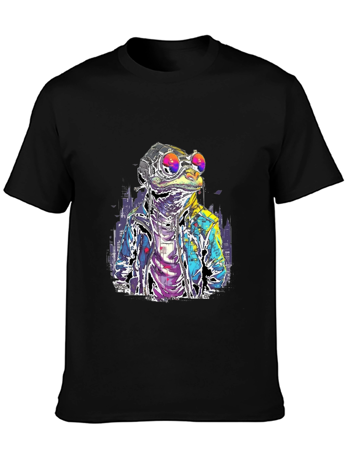 Black Cool Reptile T-Shirt view 3